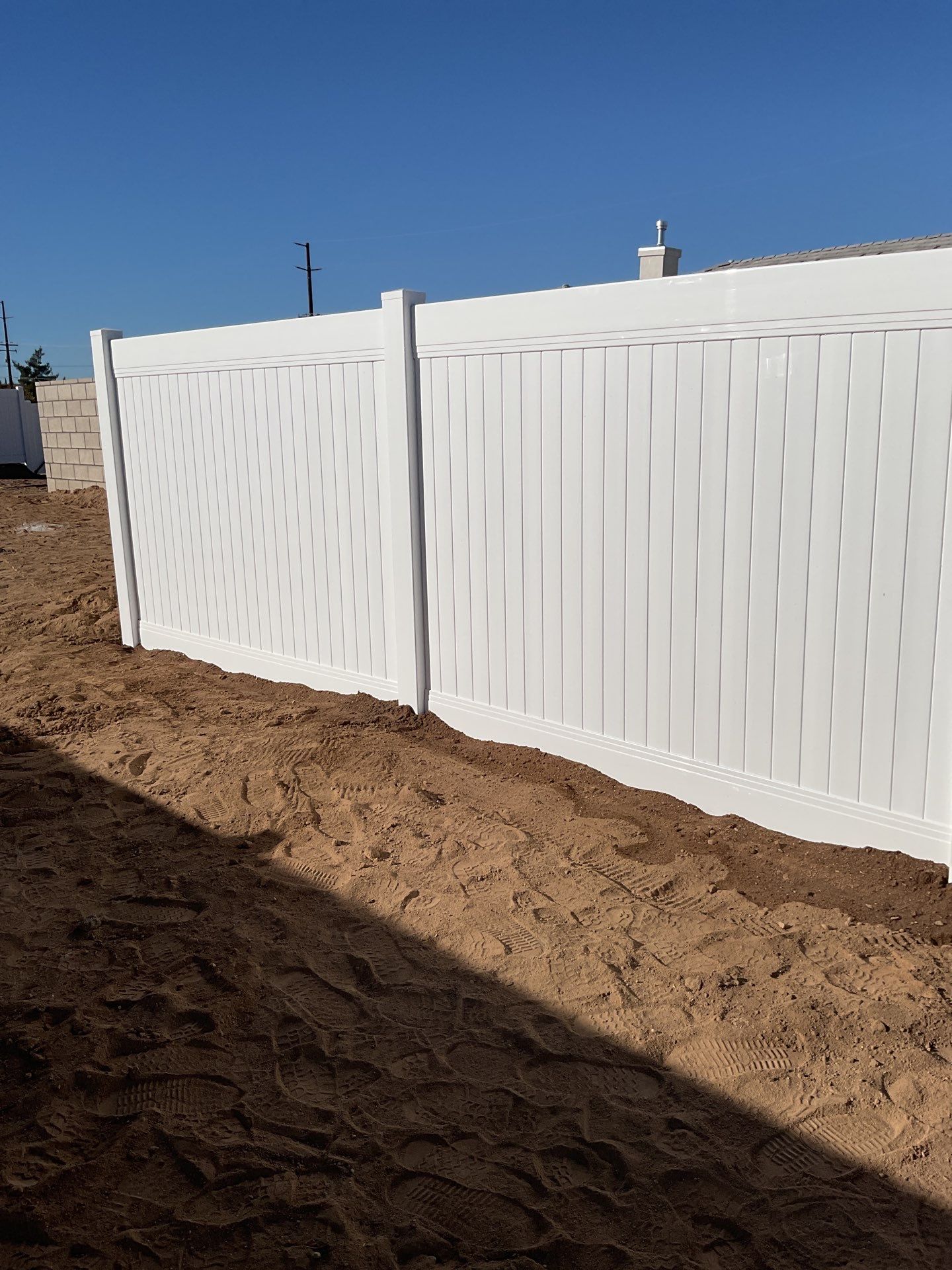 Fence Installation using Vinyl by Fence Guys Inc. 