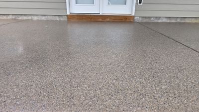 Porch & Patio Completed Using Obsidian & Pumice