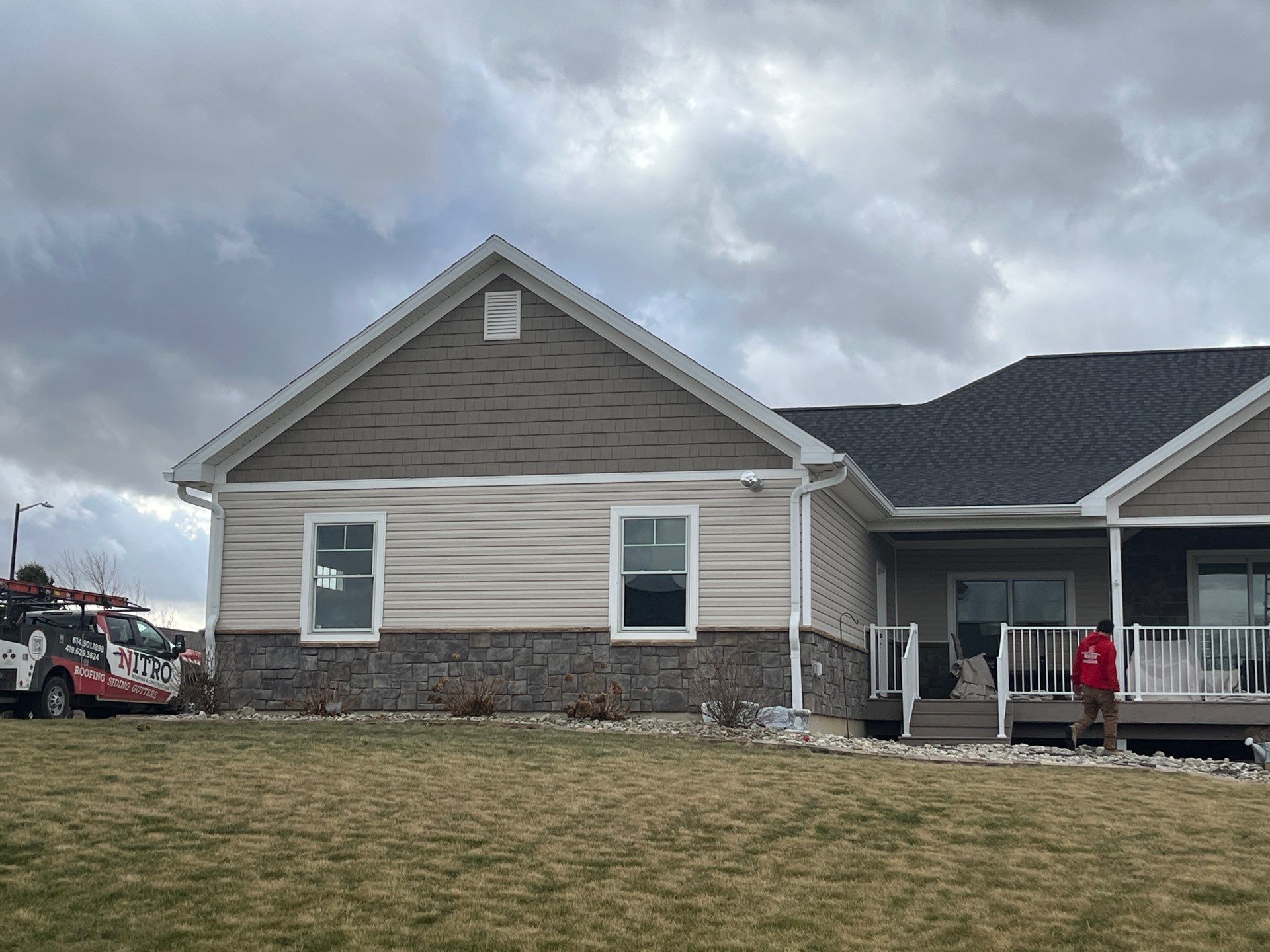 Residential Roofing Installation using GAF Timberline HDZ Appalachian Sky by Nitro Roofing and Construction
