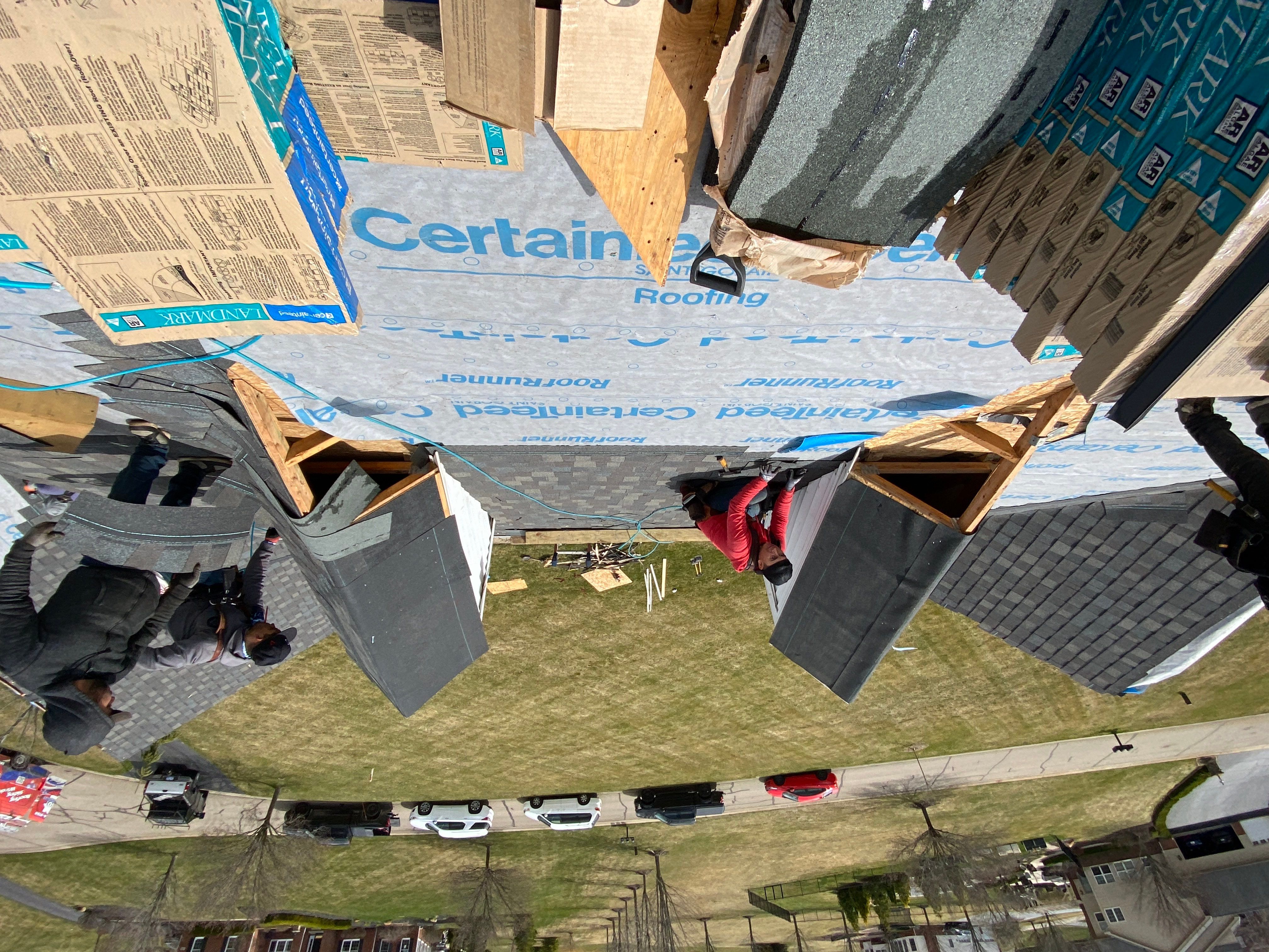 Roof Replacement using CertainTeed Landmark by 180 Contractors