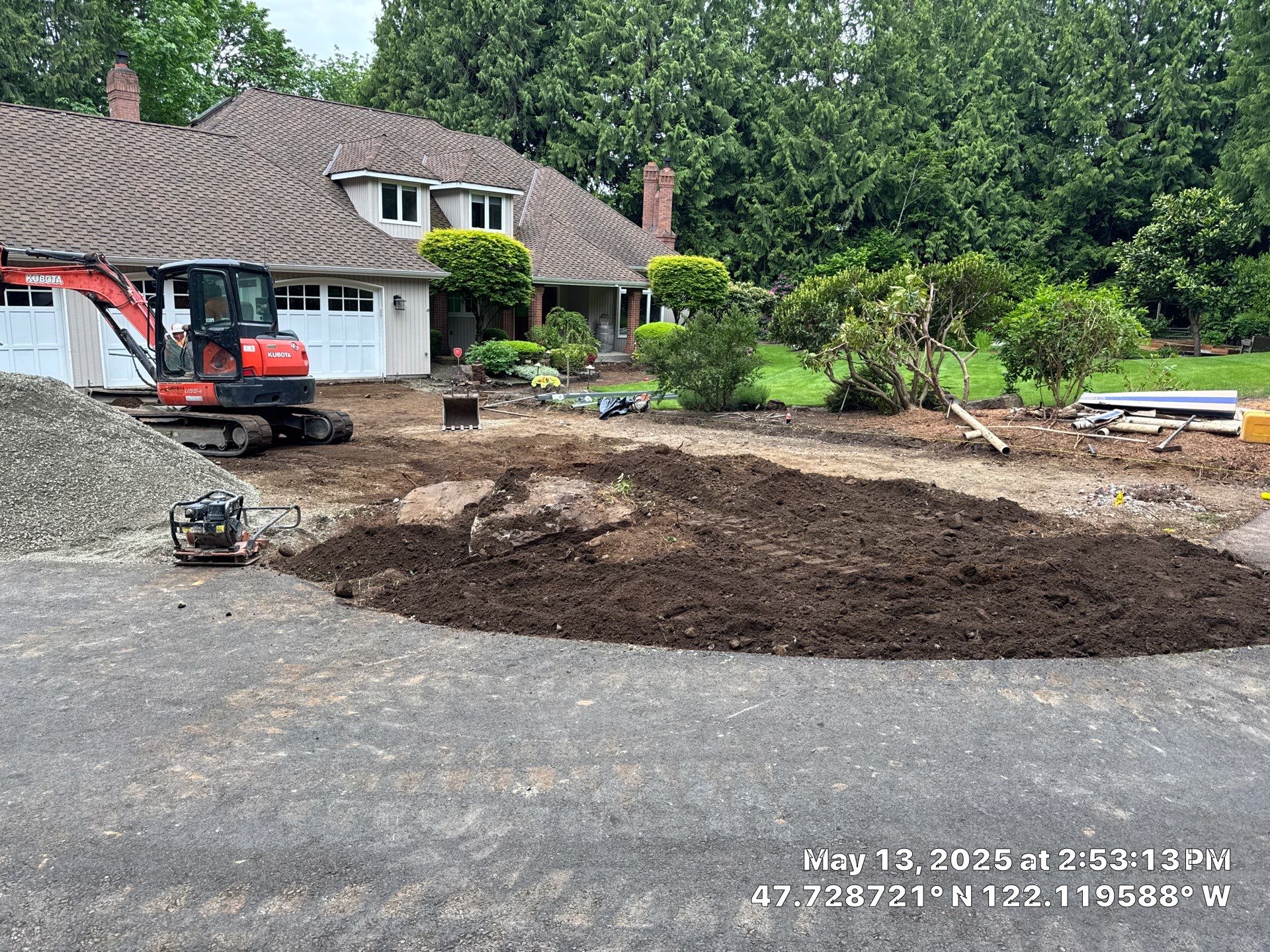 Stamped Concrete Driveway Renovation | Woodinville  by Jireh Asphalt & Concrete Inc 