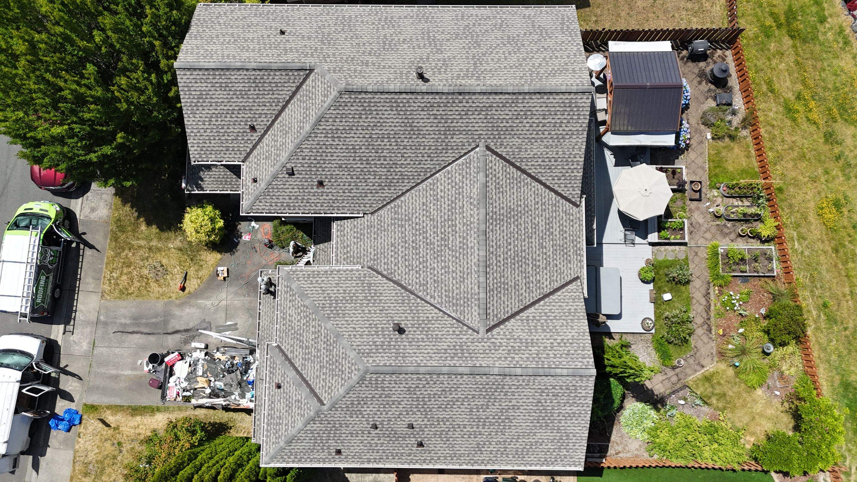 Residential Roofing Installation using GAF UHDZ Shingles by Roofing Formula LLC