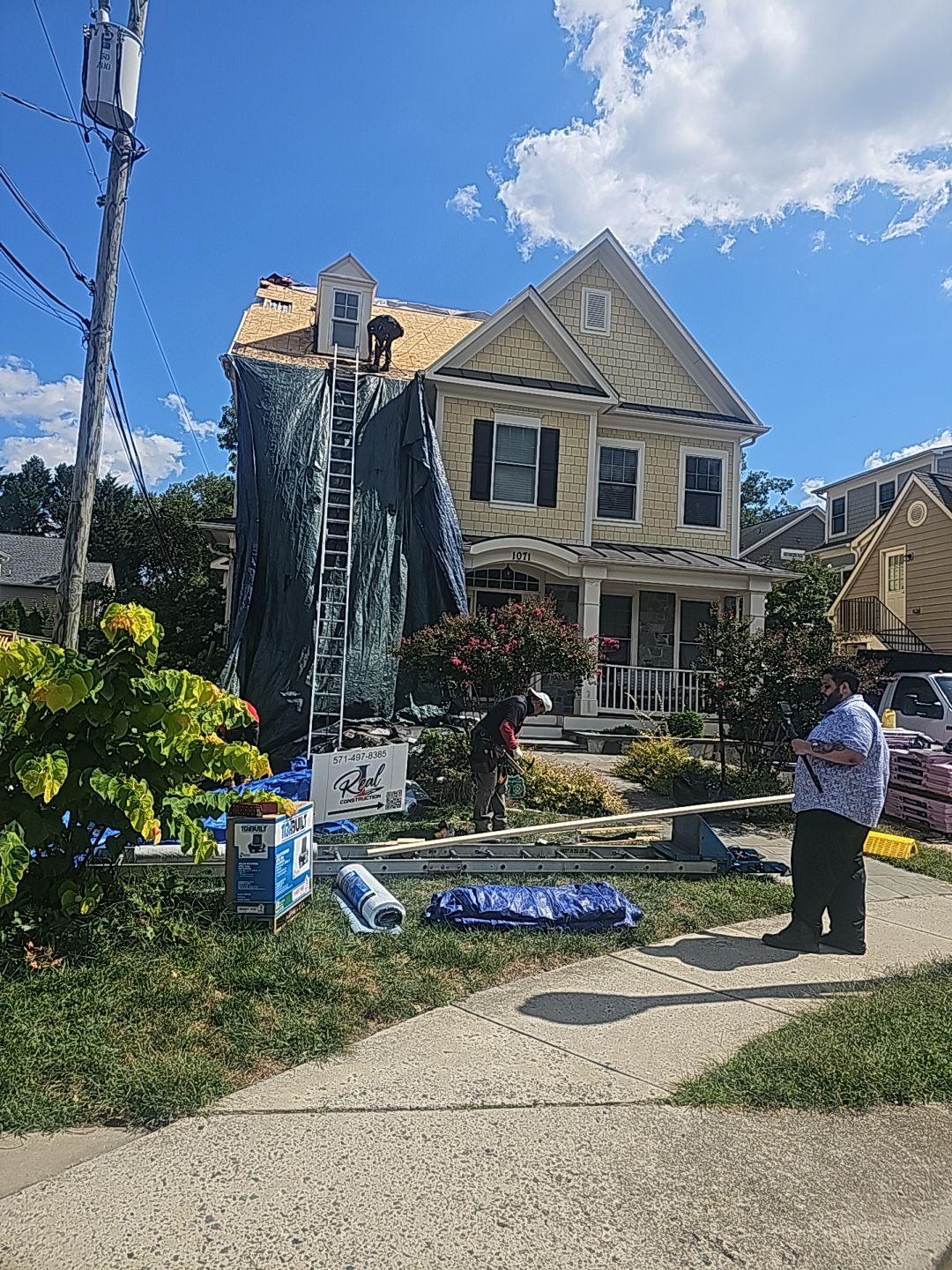 Residential Roofing Installation using Shingles  by Real1Construction