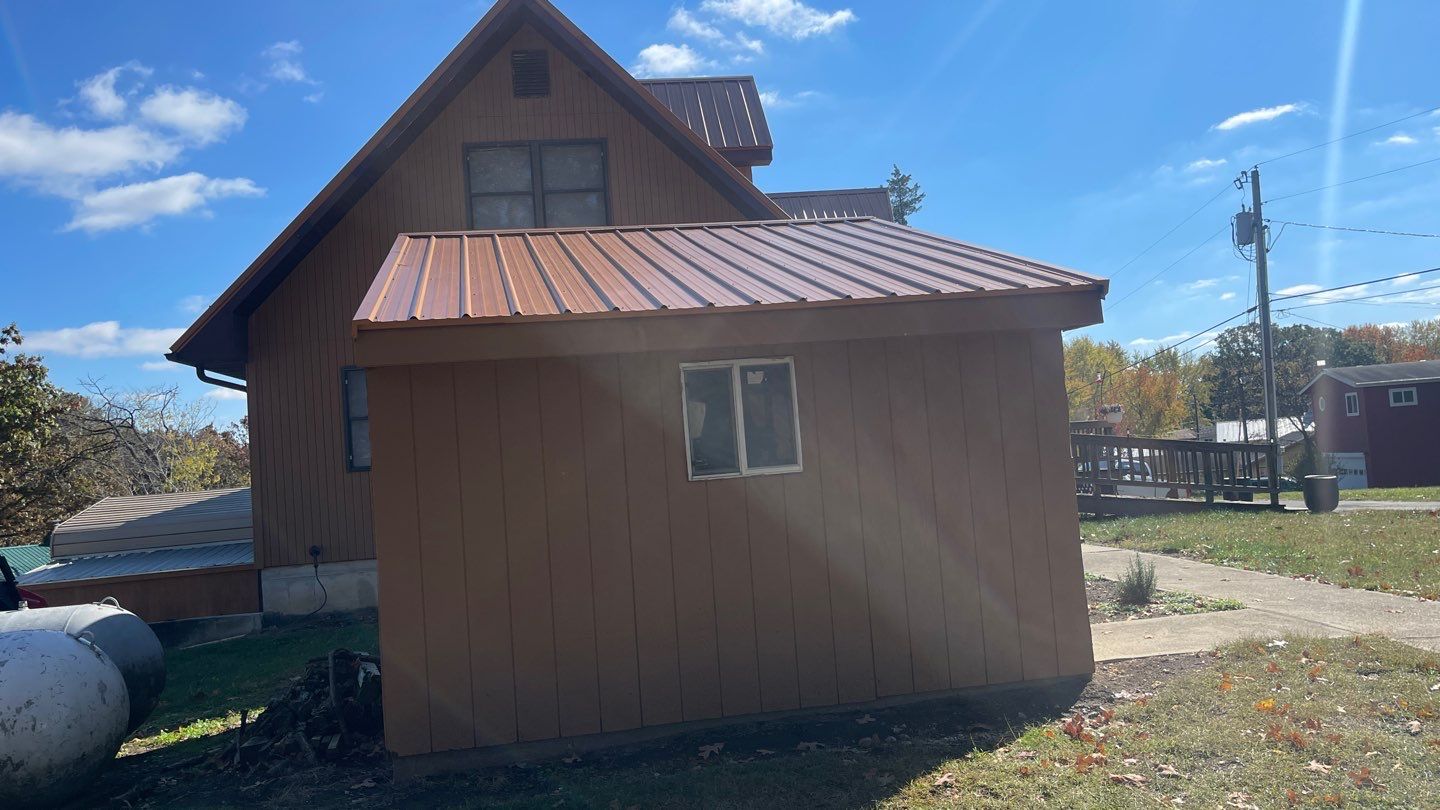 Residential Roofing & Snowguard Install - 29 Gauge G-Rib Metal - Color Copper Metallic  by Titan Commercial & Residential Roofing 