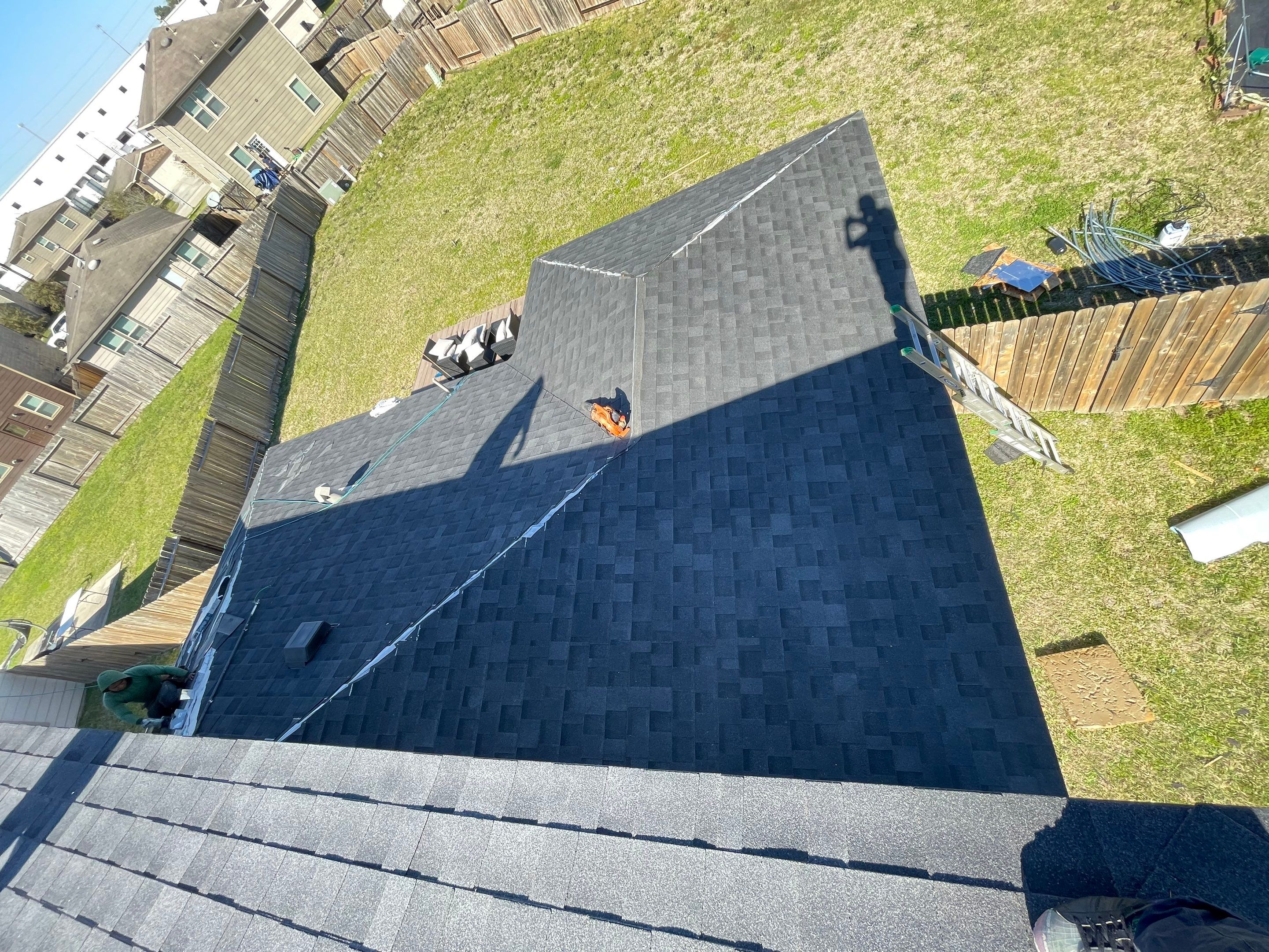 Roof Remplacement using IKO Cambridge Dual Black by CAP Roofing and Construction LLC