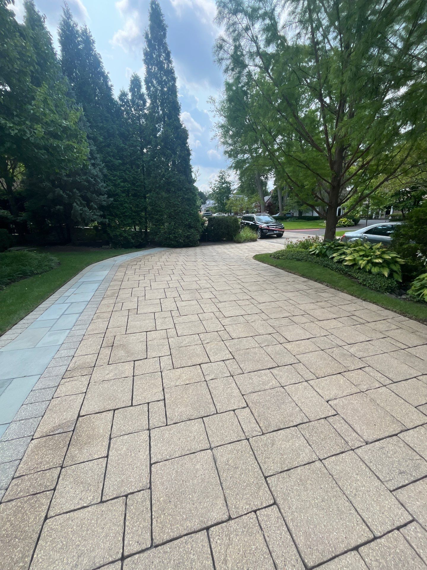 Brick paver clean, sand and seal.  using Surebond SB-1300 by Northern Power Washing LLC.