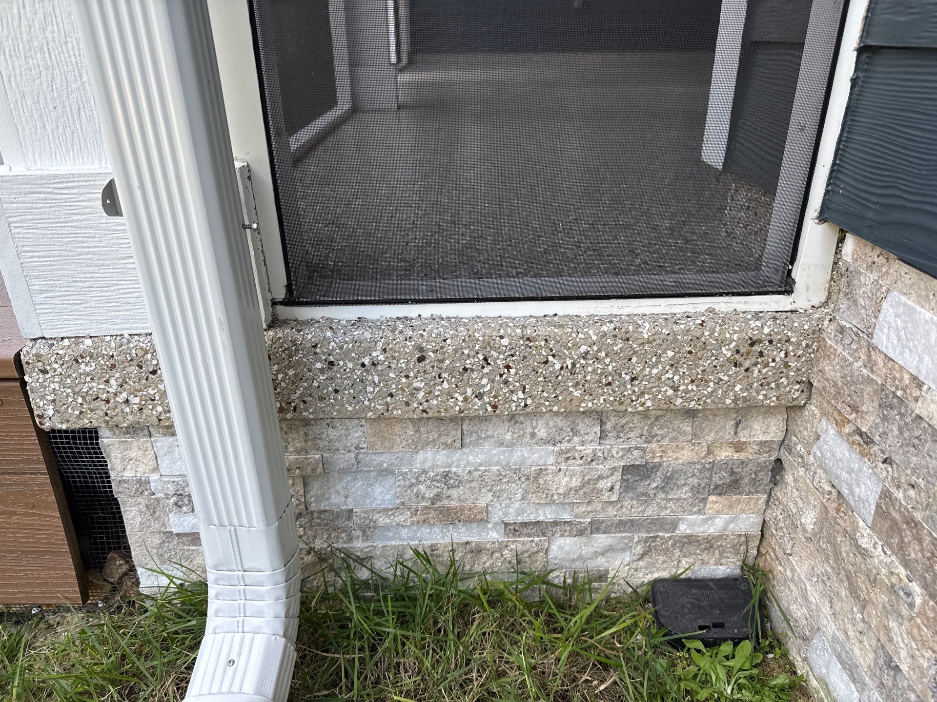 Front and Back Porches in Chiefland, FL in Pebble Beach by Cross Creek Concrete Coatings