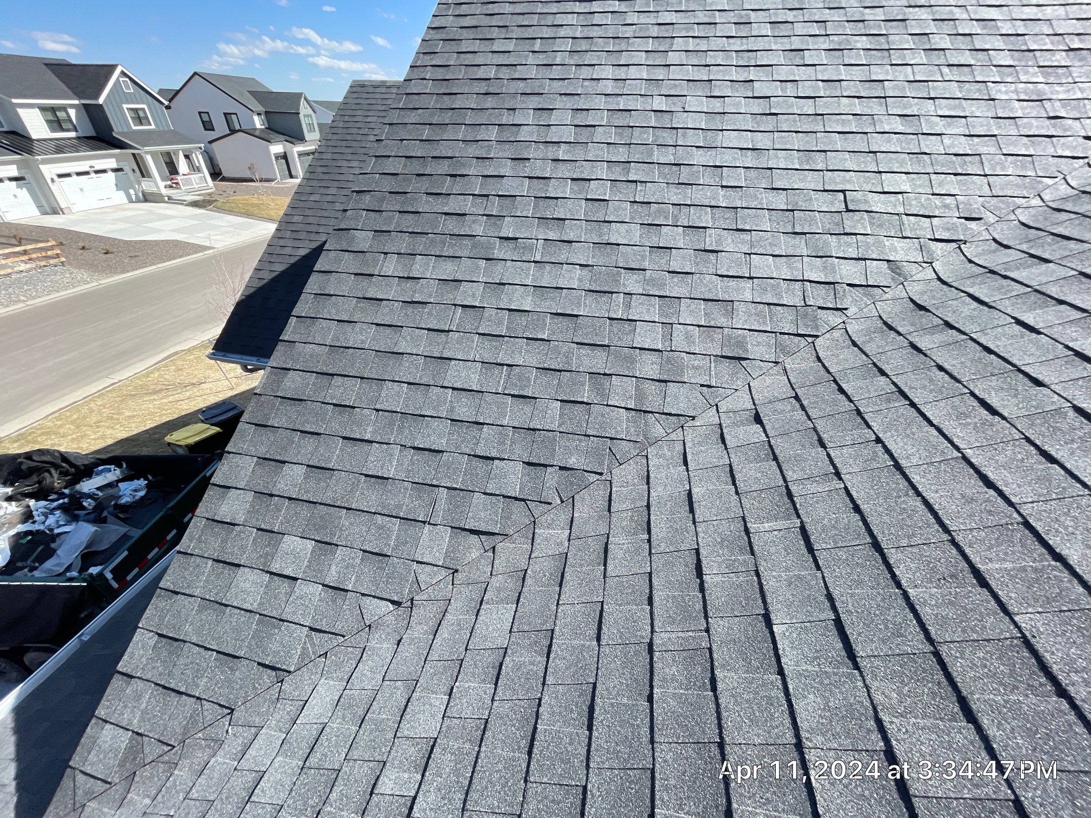 Residential Roofing Installation using Atlas Pinnacle Impact Black Shadow by Blue Peaks Roofing LLC 