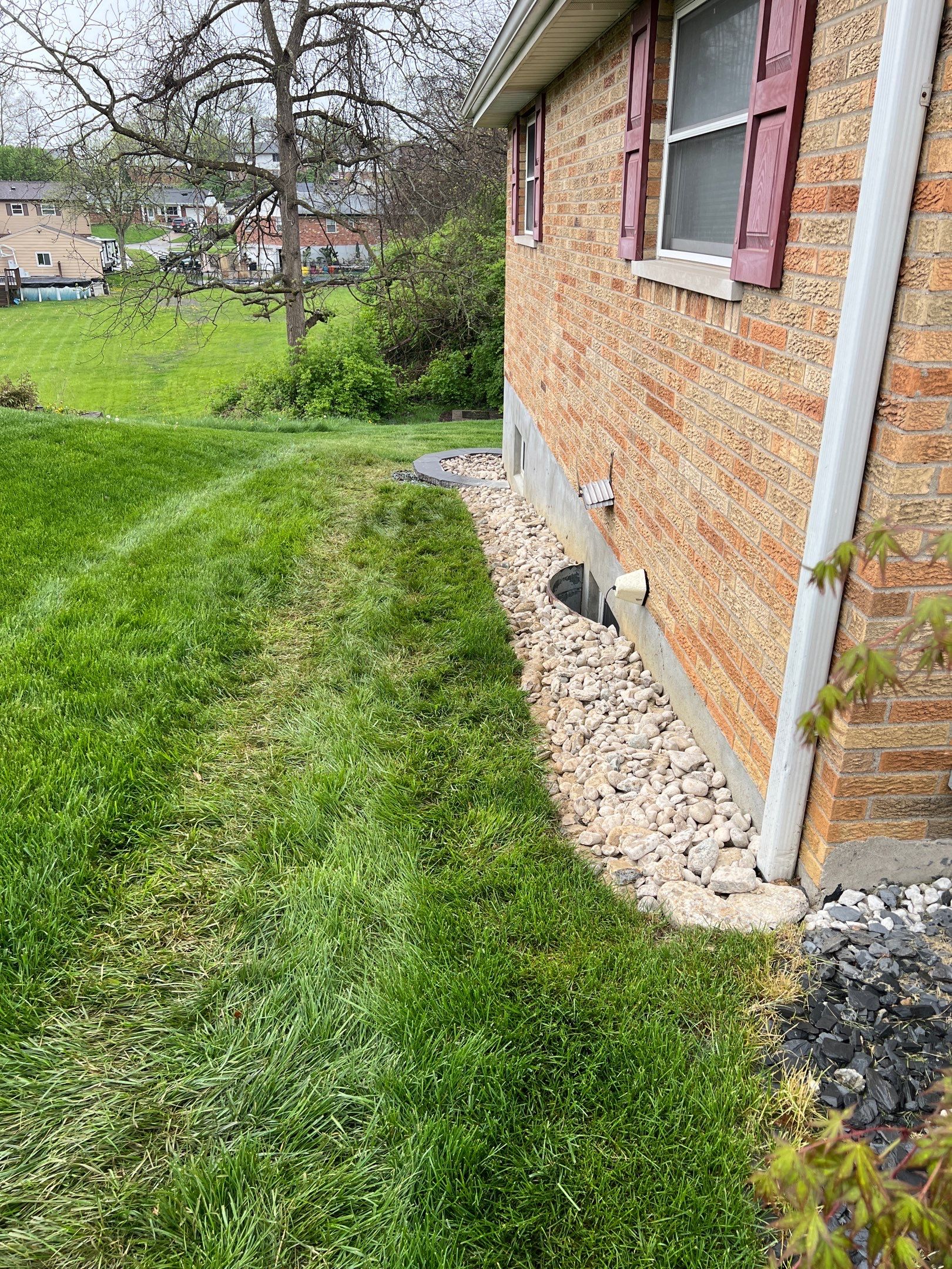 Wall Installation and Gravel Bed Creation by Reisenberg’s Lawn & Landscape, LLC