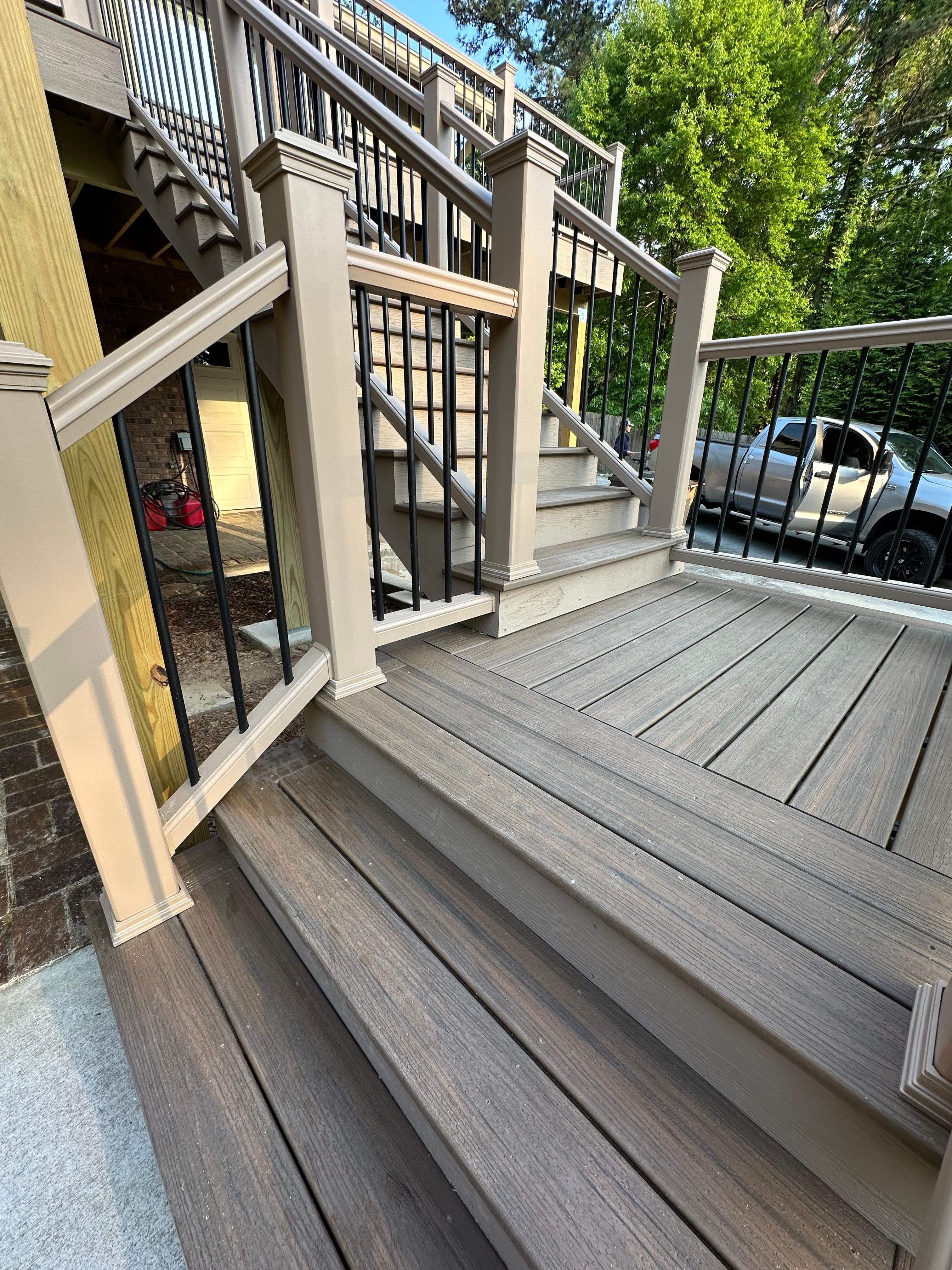 Dewey Deck Rebuild with Awning in Buford by Craftsman Deck Builders