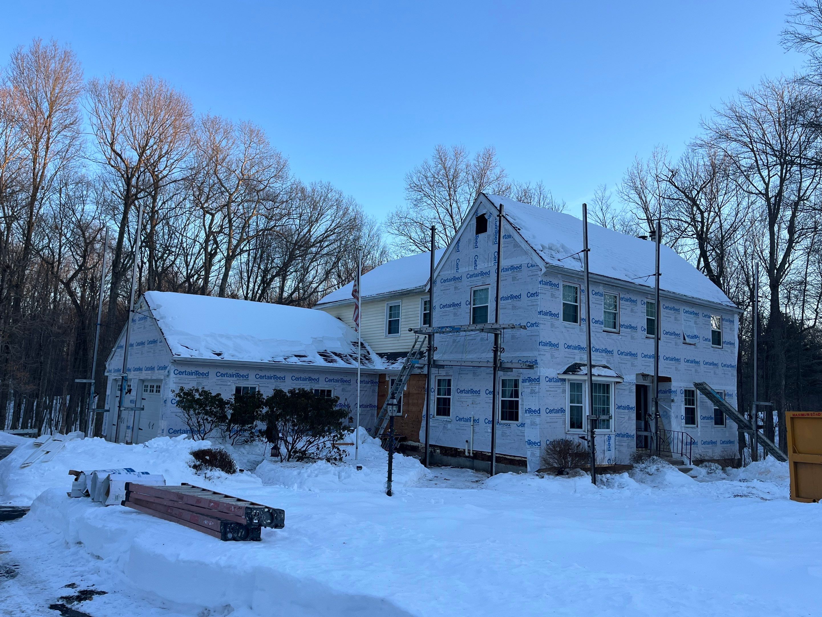 Outstanding Siding Transformation with Cert. Monogram D/4 x 12'6" clapboard, Smoky Gray by DiGiorgi Roofing and Siding Inc