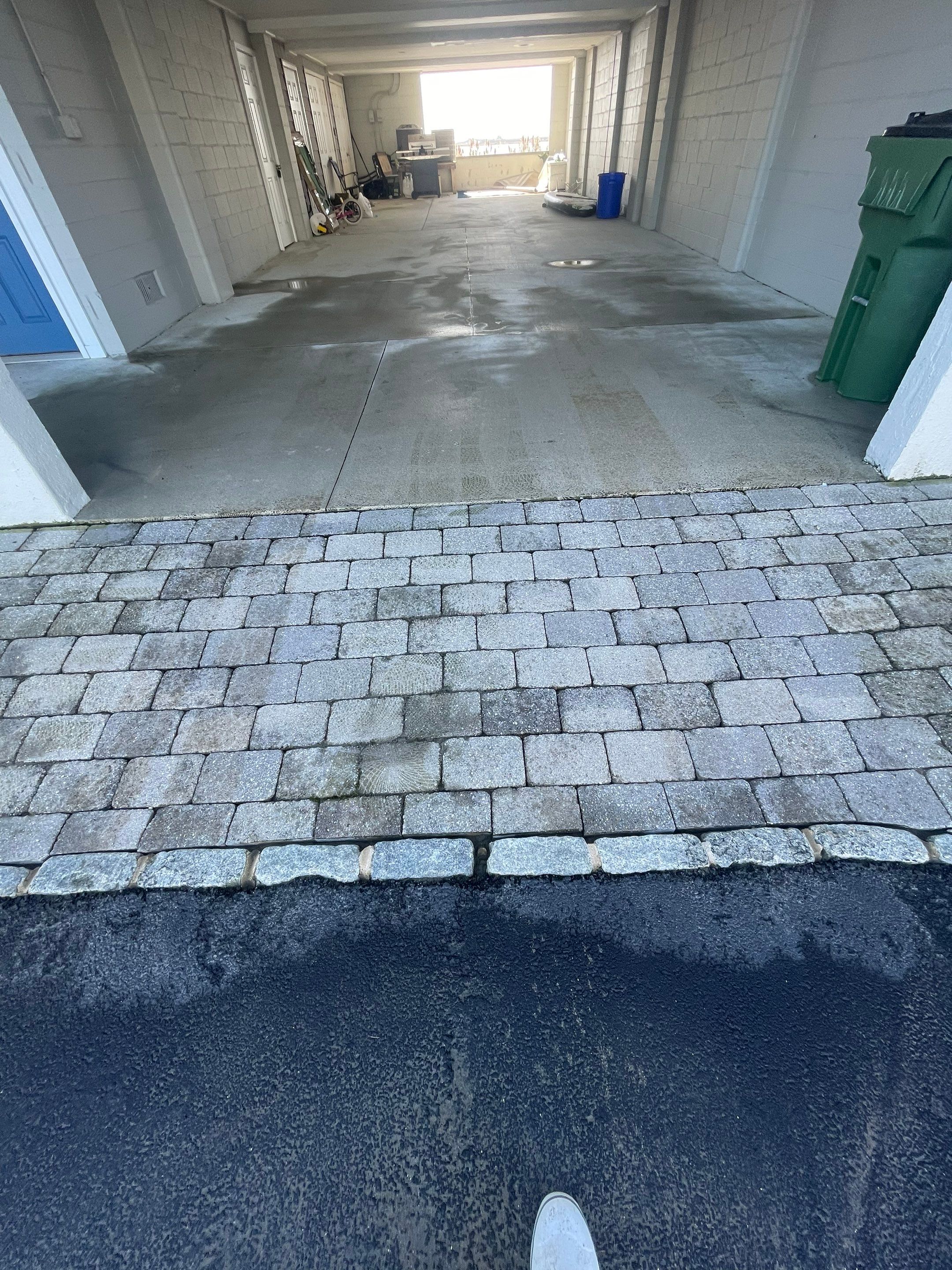 Pavers Cleaned & Concrete Cleaning by SJ Exterior