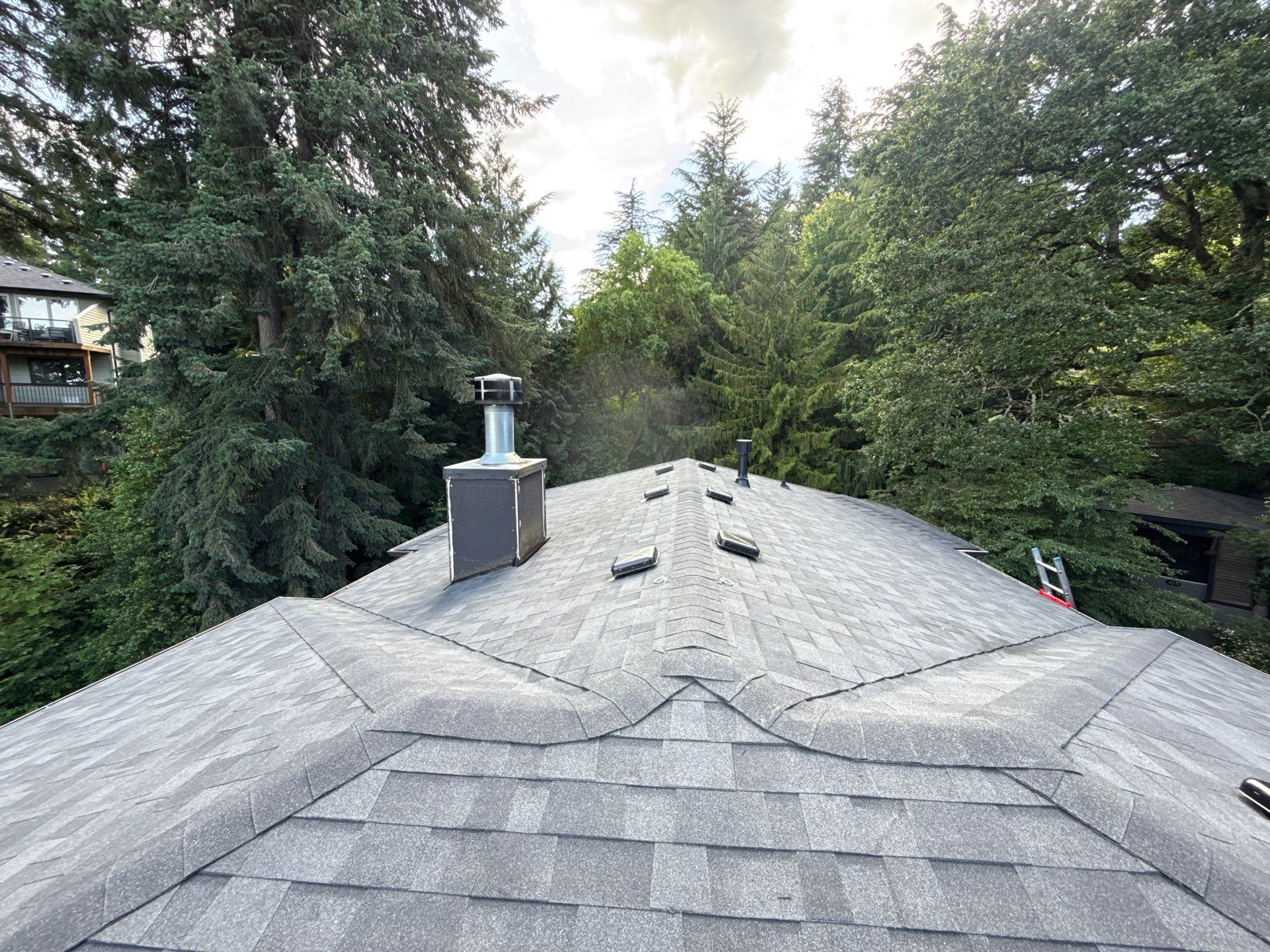 Project in West linn by Tom Leach Roofing