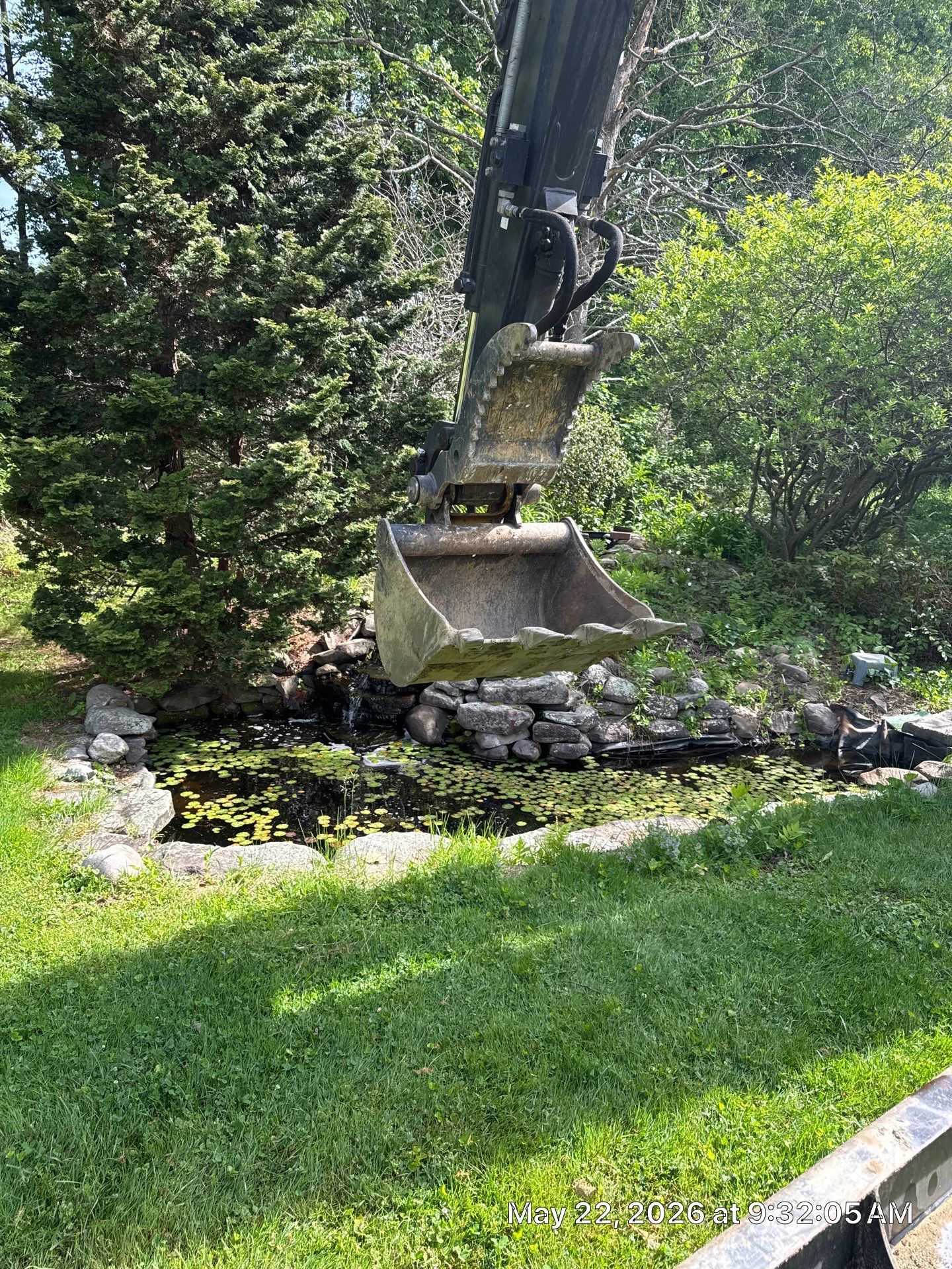 Complete Demo and Rebuild on a Small Pond in Amherst by Wicked Water Gardens