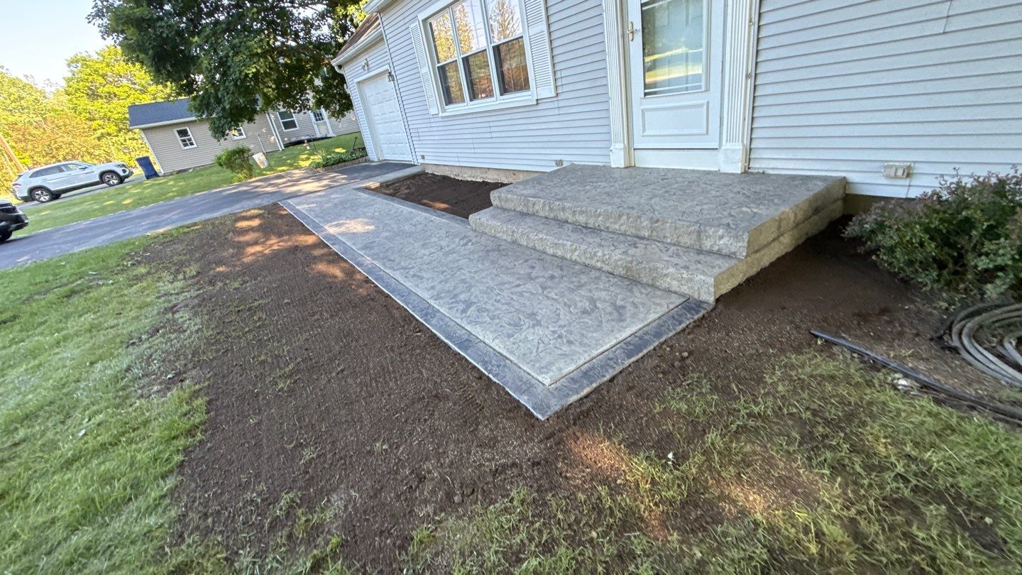 Oxford Slate Stamp in Macedon by NG Masonry & Construction LLC
