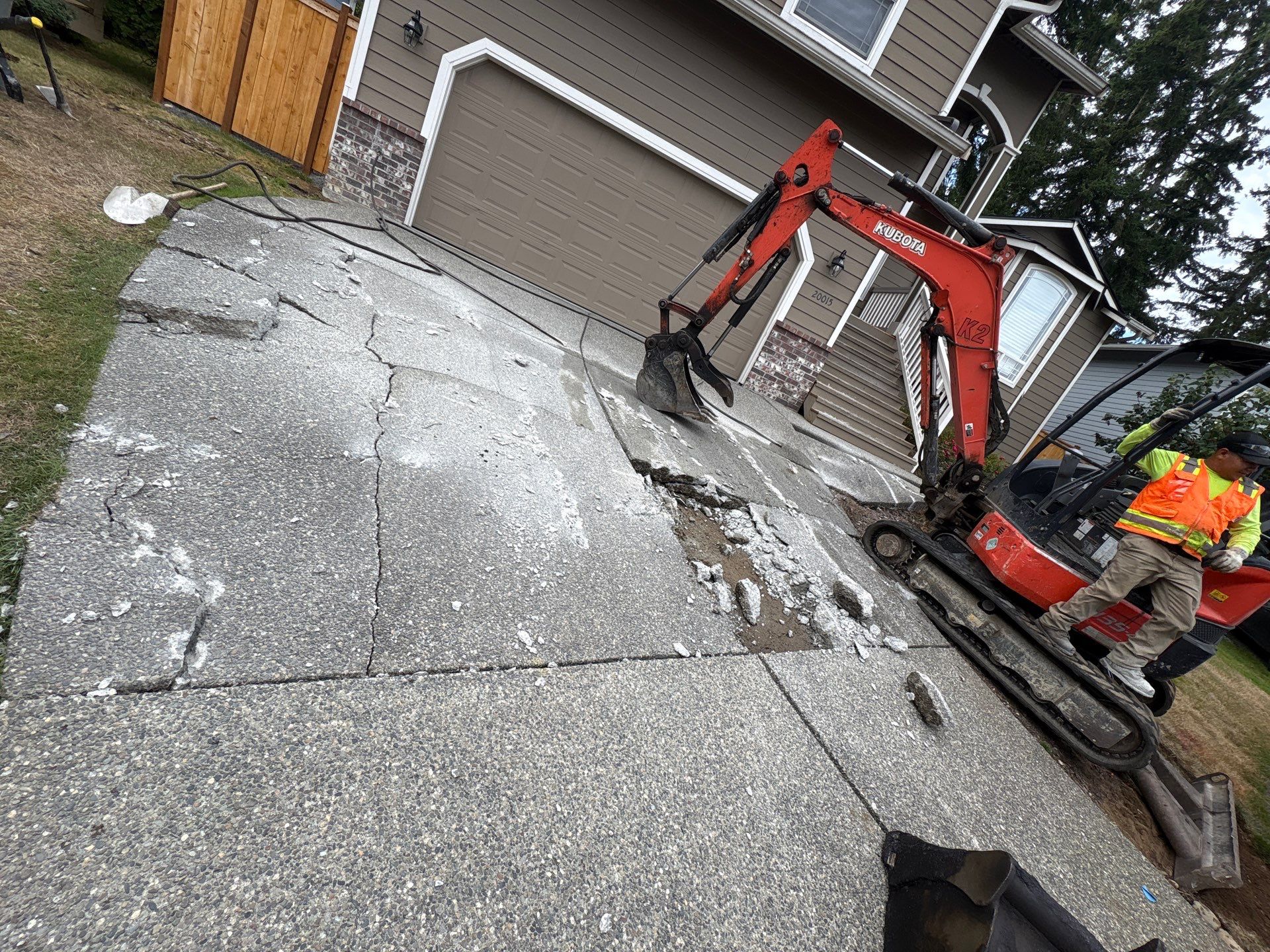 Concrete Driveway and Steps Renovation | Bothell  by Jireh Asphalt & Concrete Inc 