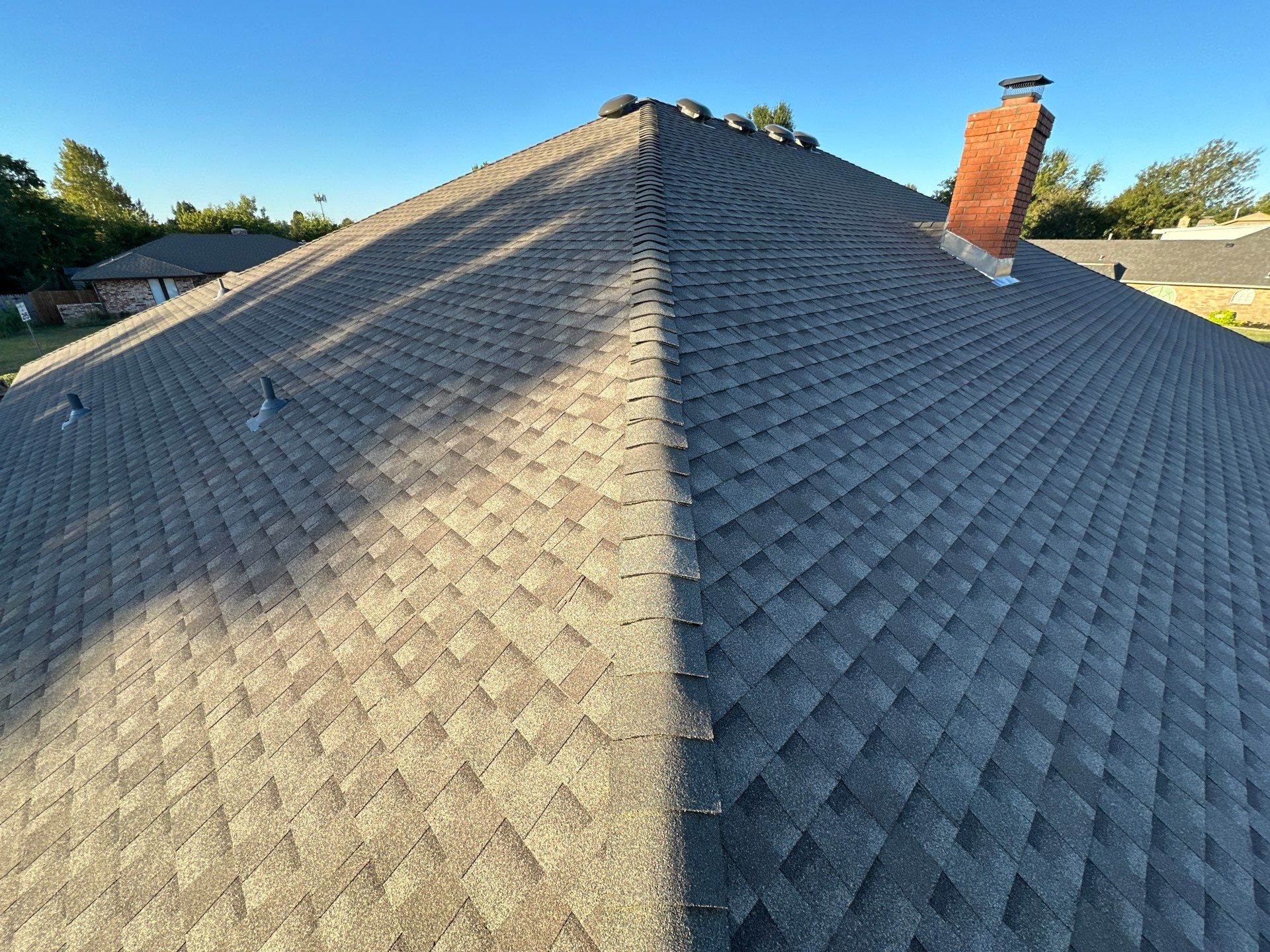 roof rplacment & gutter installation in Oklahoma City by McCann's Roofing and Construction