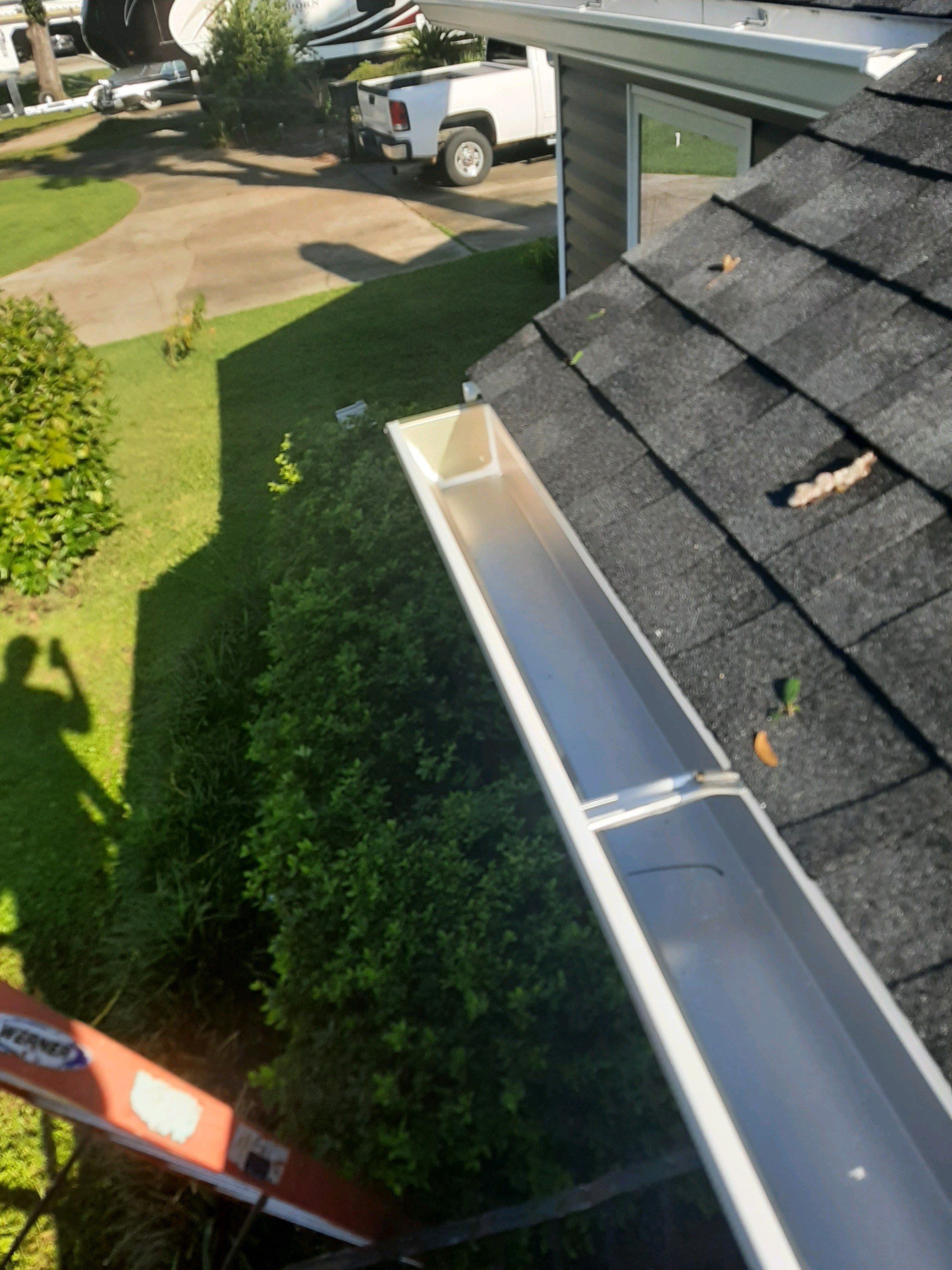 Gutter Installation using K-Style Seamless Gutters by Gutter Professors