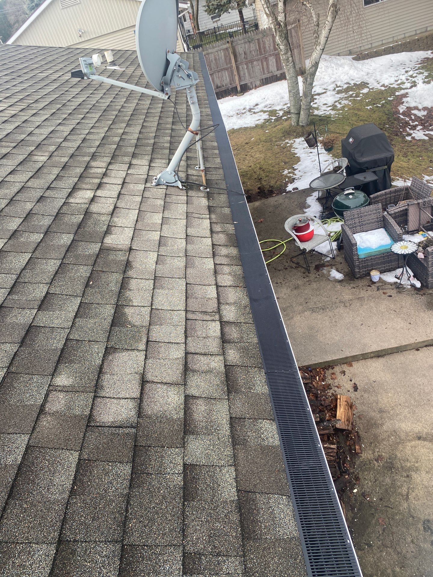 Rain Drop Gutter Guard Install Plymouth WI by Gellings Roofing & Siding