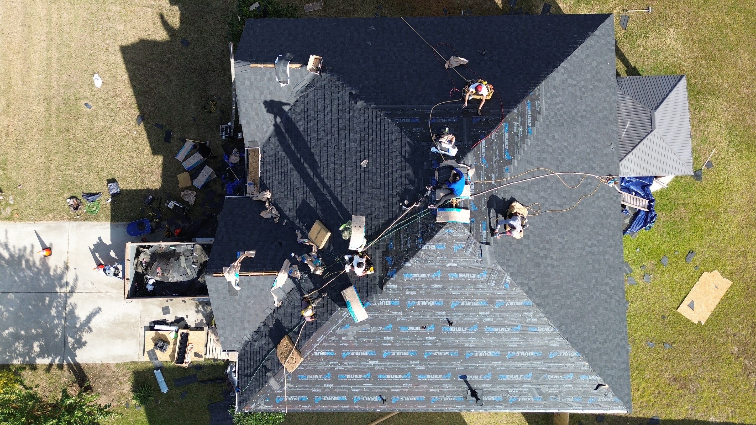 Roof replacement by hail damage by Just Brilliant Restoration JBR
