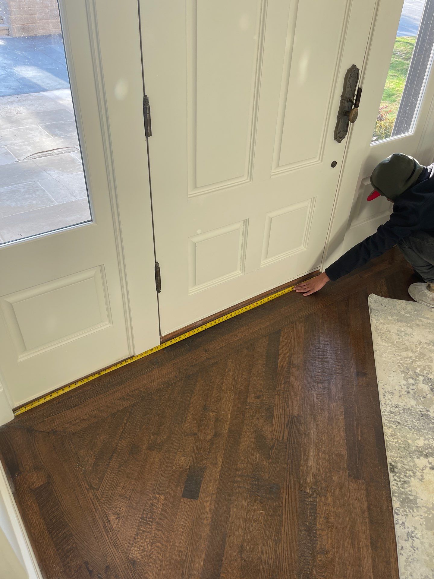 Modern Matte Black Front Door Installation in Dallas by Solara Custom Living