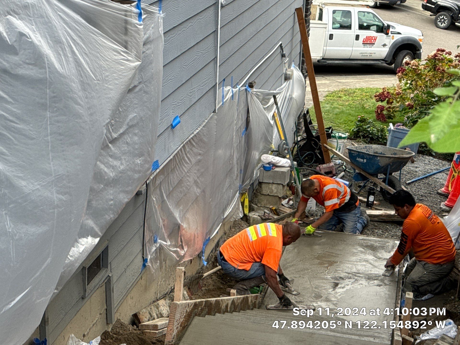 Jireh Outdoor Projects | Concrete Stair Repair and Retaining Wall by Jireh Asphalt & Concrete Inc 