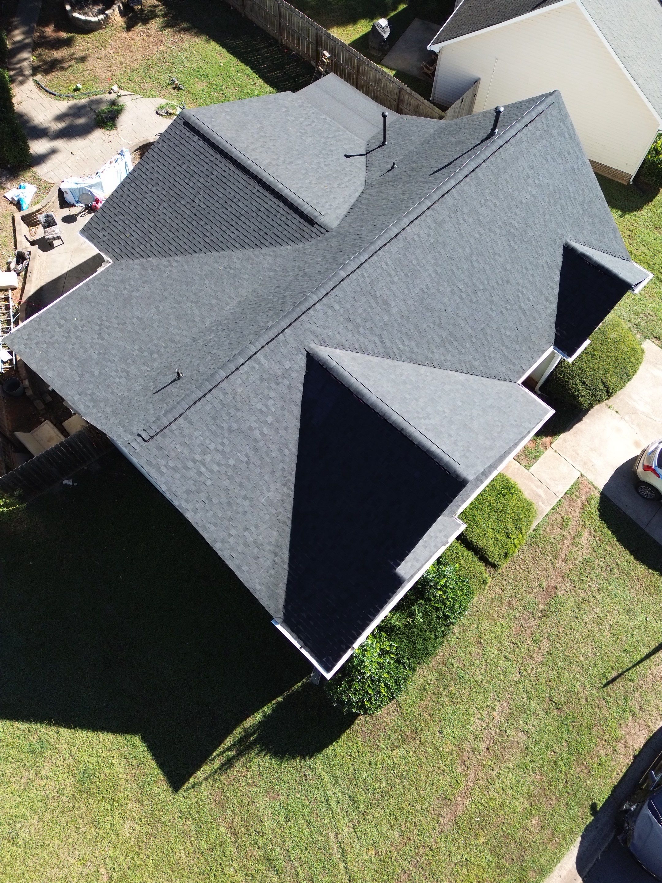 Roof and gutter replacement by hail and wind damage by Just Brilliant Restoration JBR