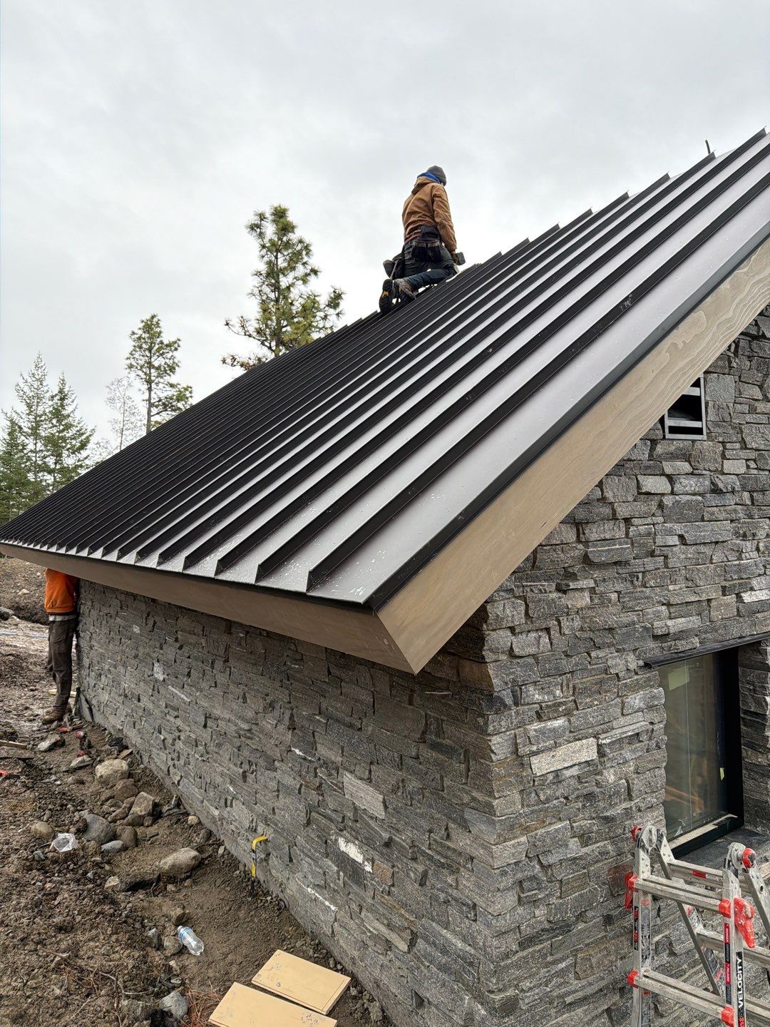 CMG ULG Mechanical Lock Standing Seam - Dark Bronze by Montana Roofing Solutions