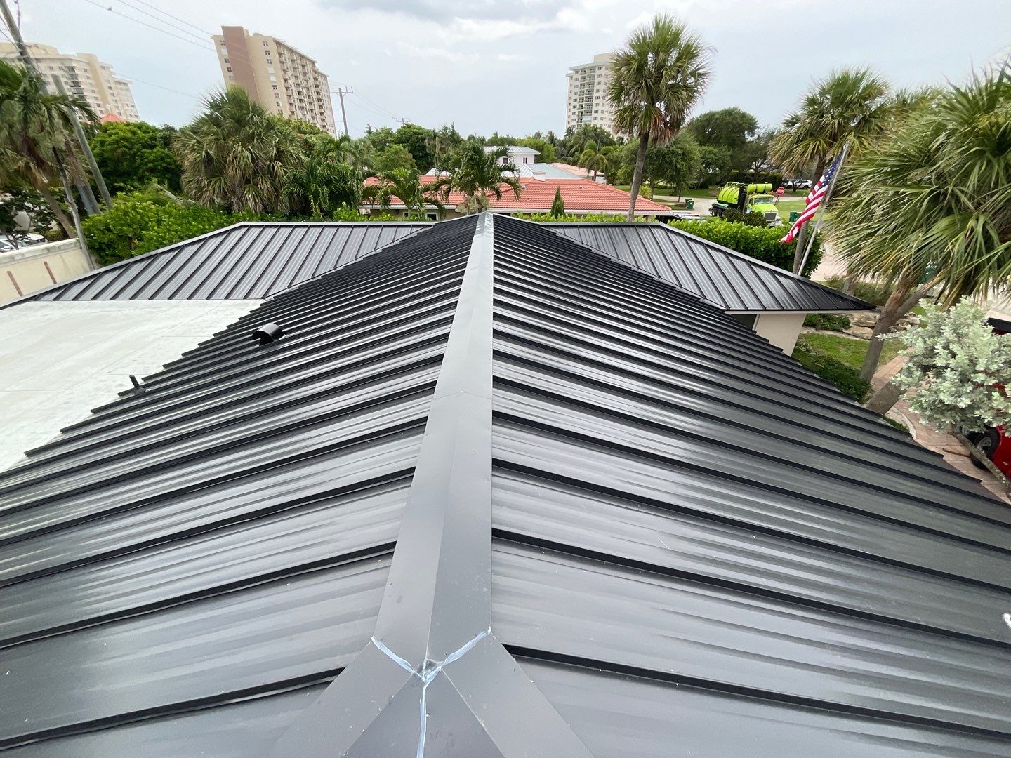 Residential Re-Roof using MS Metals, Aluminum Standing Seam Roof by First Due Roofing