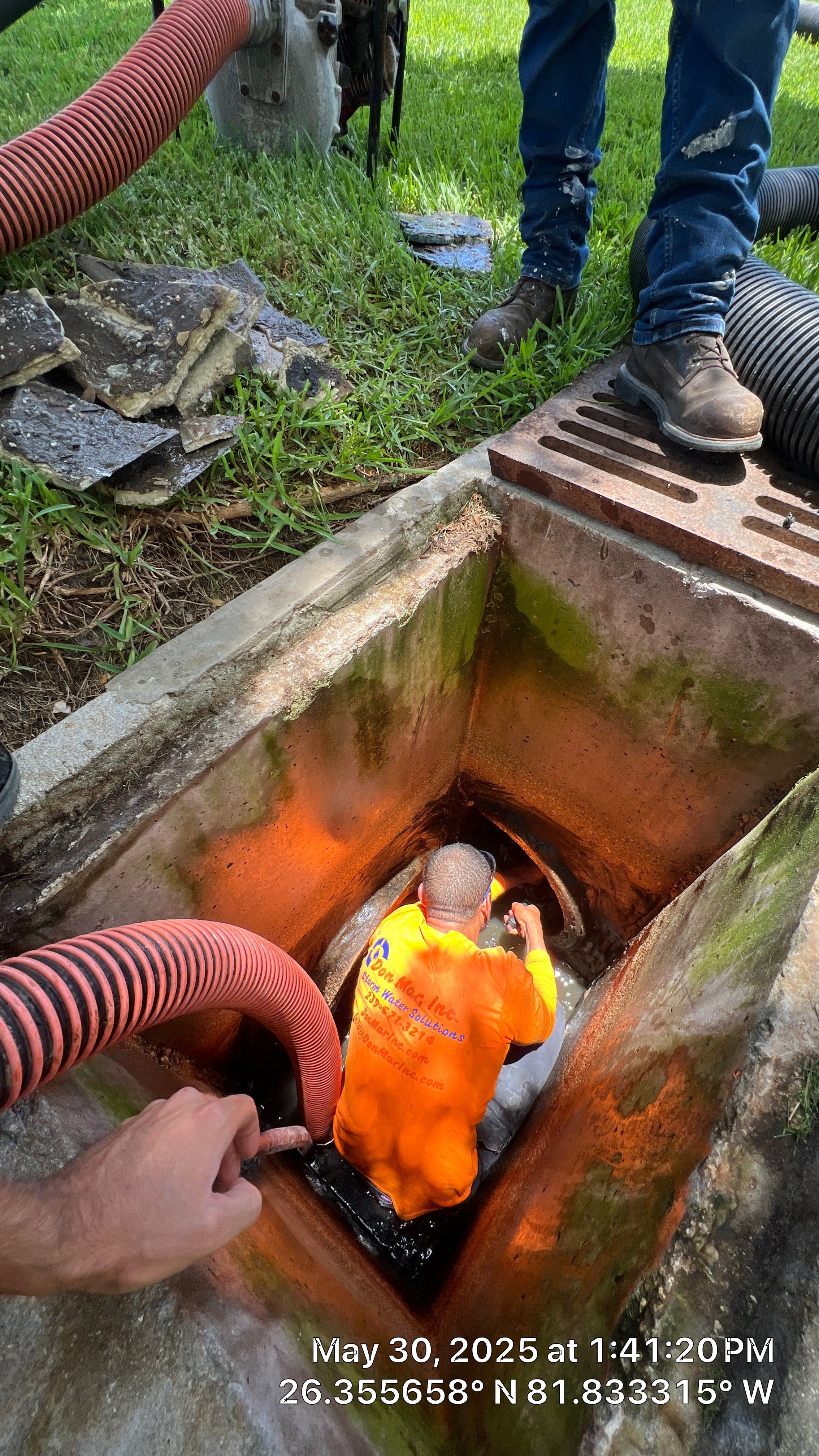 Bonita Bay Condo Stormwater System Cleaning by Don Mar, Inc. Storm Water Solutions