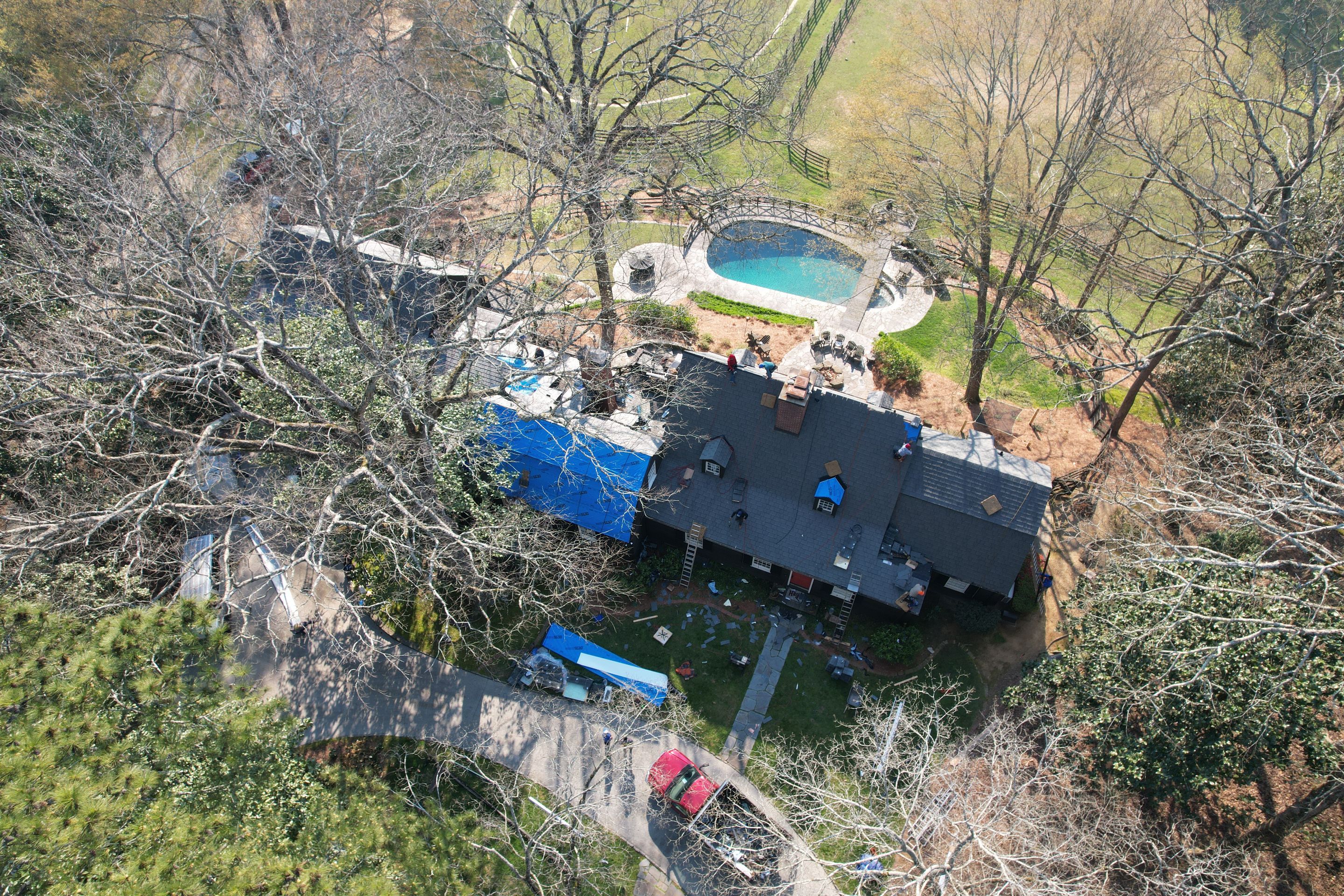 Residential Roofing Installation using Da Vinci Slate  by Inspector Roofing and Restoration