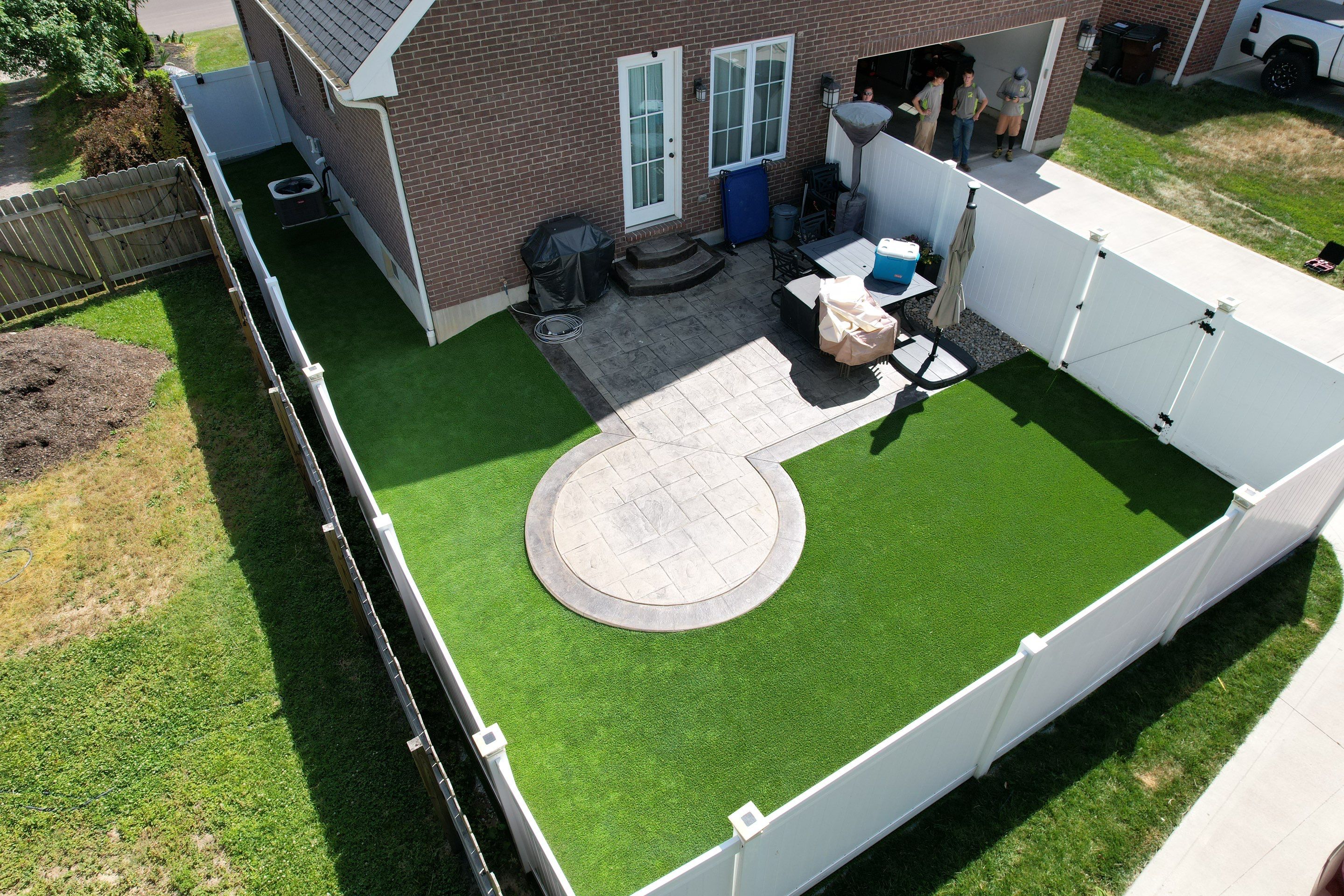 Synthetic Turf Installation using Pet Champ Synthetic Turf by Reisenberg’s Lawn & Landscape, LLC
