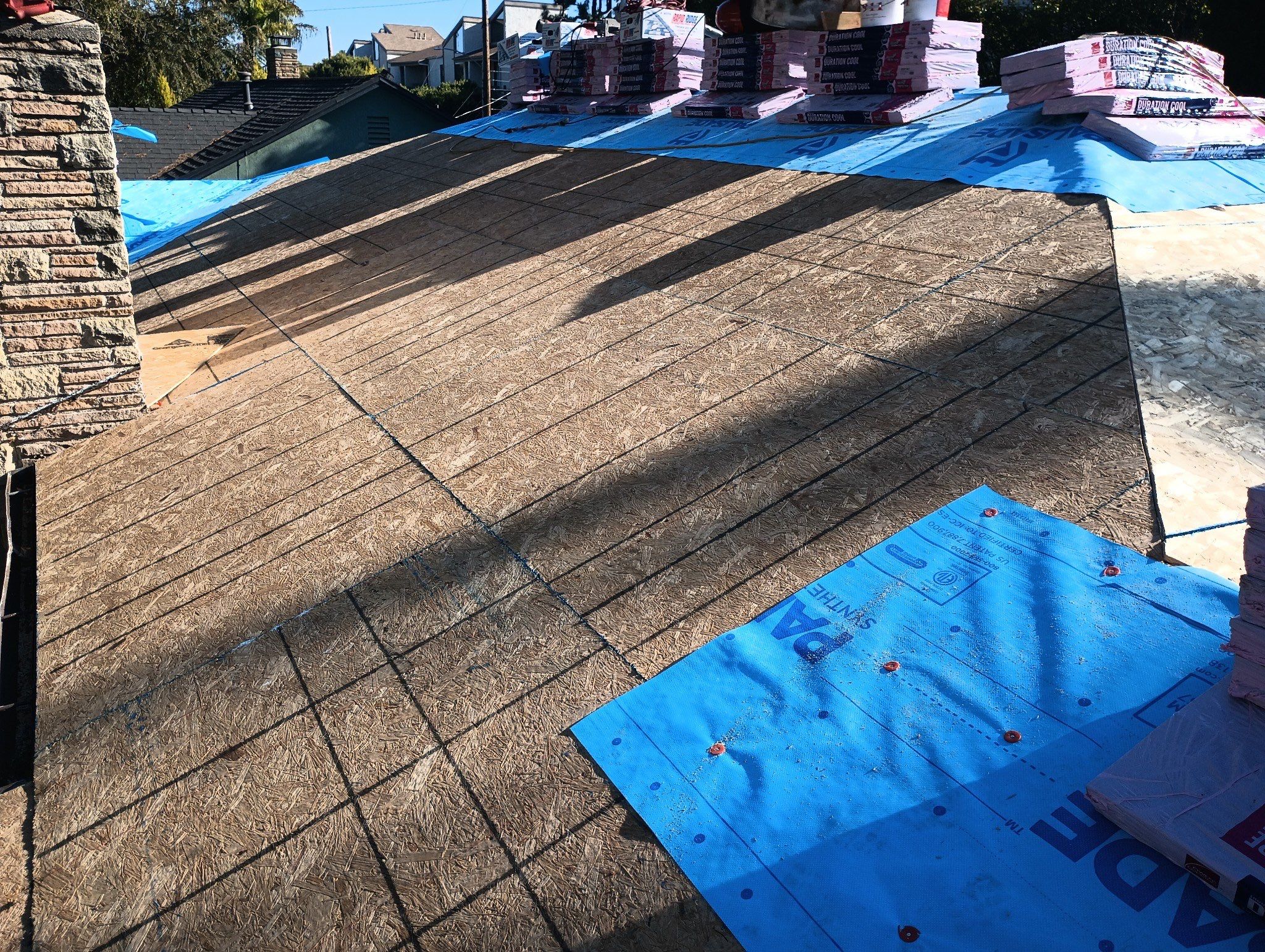 Residential Roofing Installation using Owens Corning Duration Cool Shingles by Hull Brothers Roofing