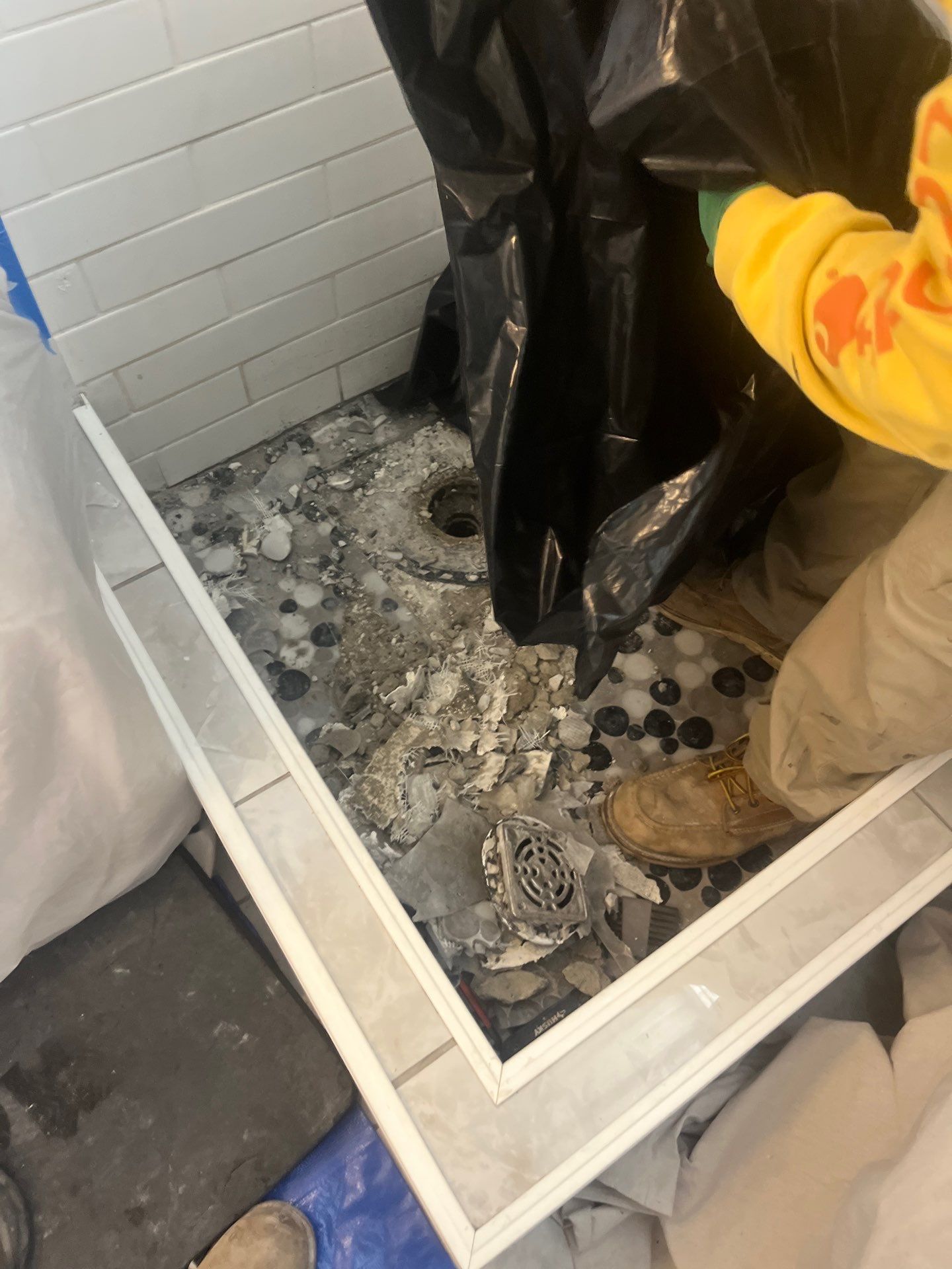 Piping and Draining for a Shower by Us Plumbing