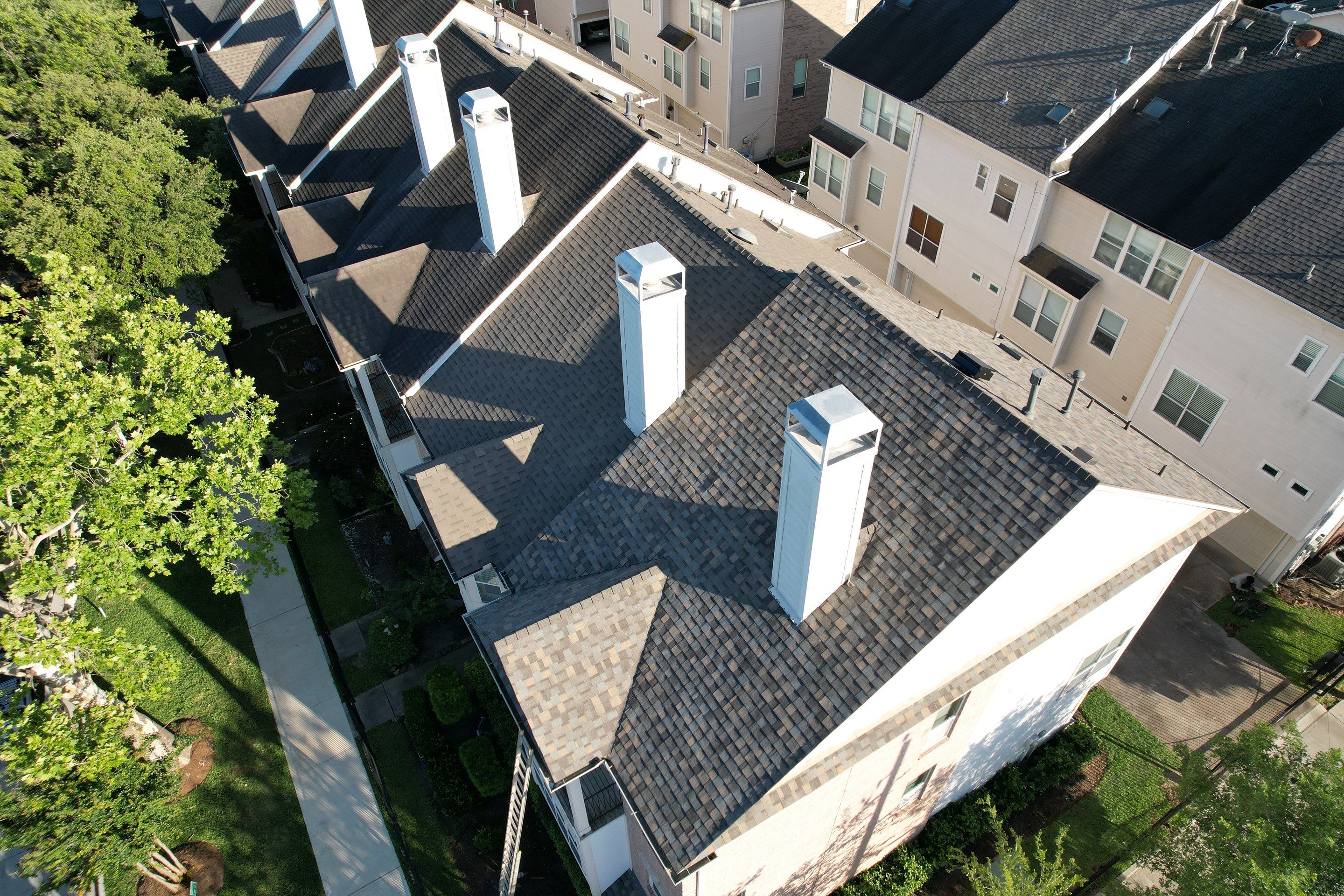 IKO Dynasty - Cornerstone, High profile hip & ridge, Solar Attic Fan by Sirius Roofing