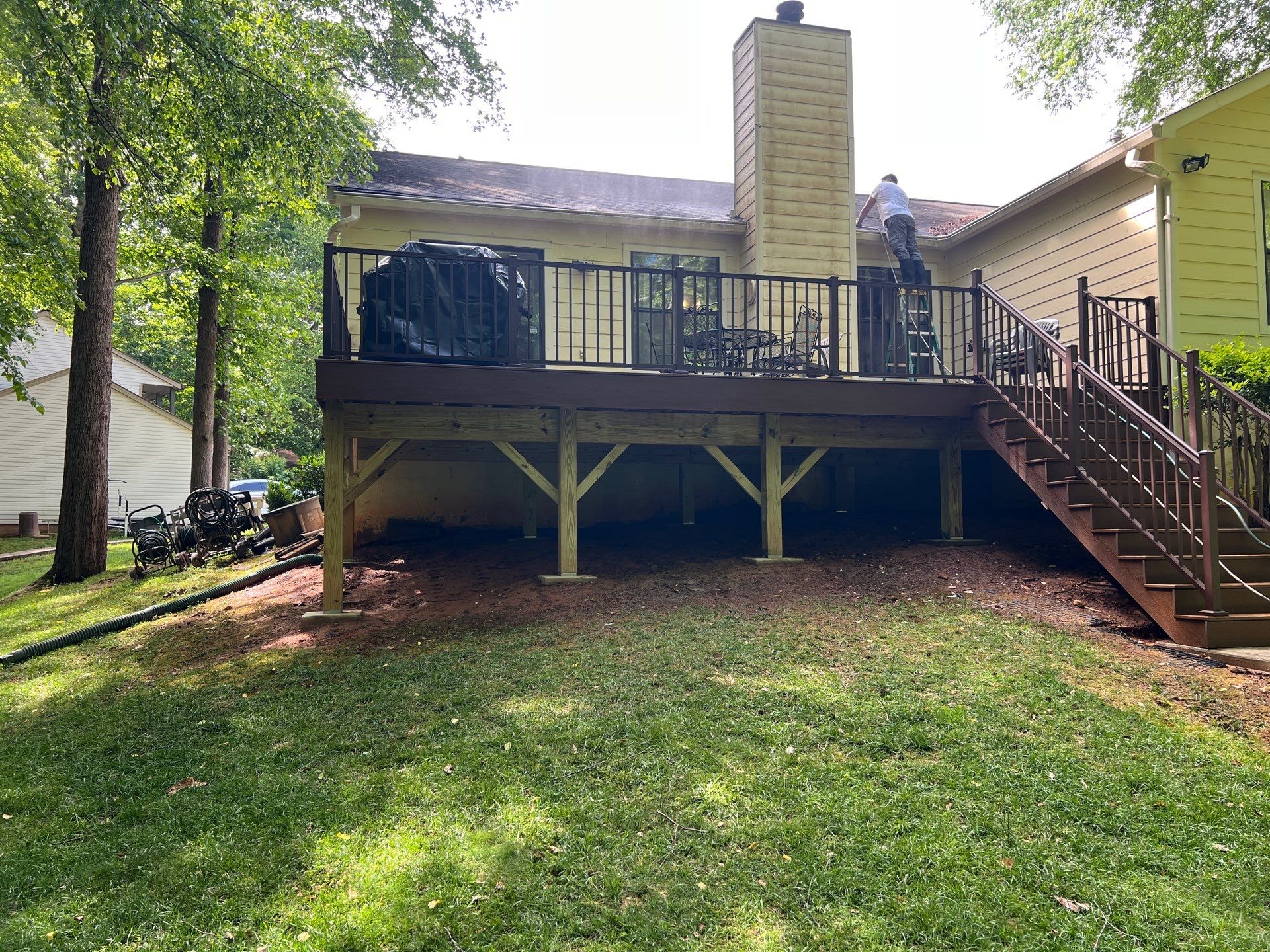 Complete Deck Reconstruction and Railing Upgrade in Alpharetta, Georgia by Swift Home Renovations 