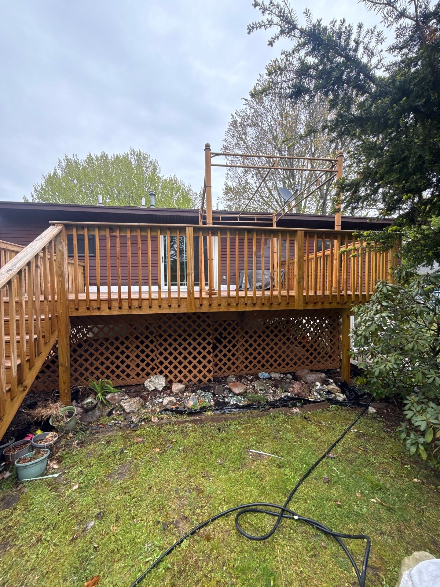 Deck Staining Project Completed in Muskegon, Michigan 49444 by Gordon Painting