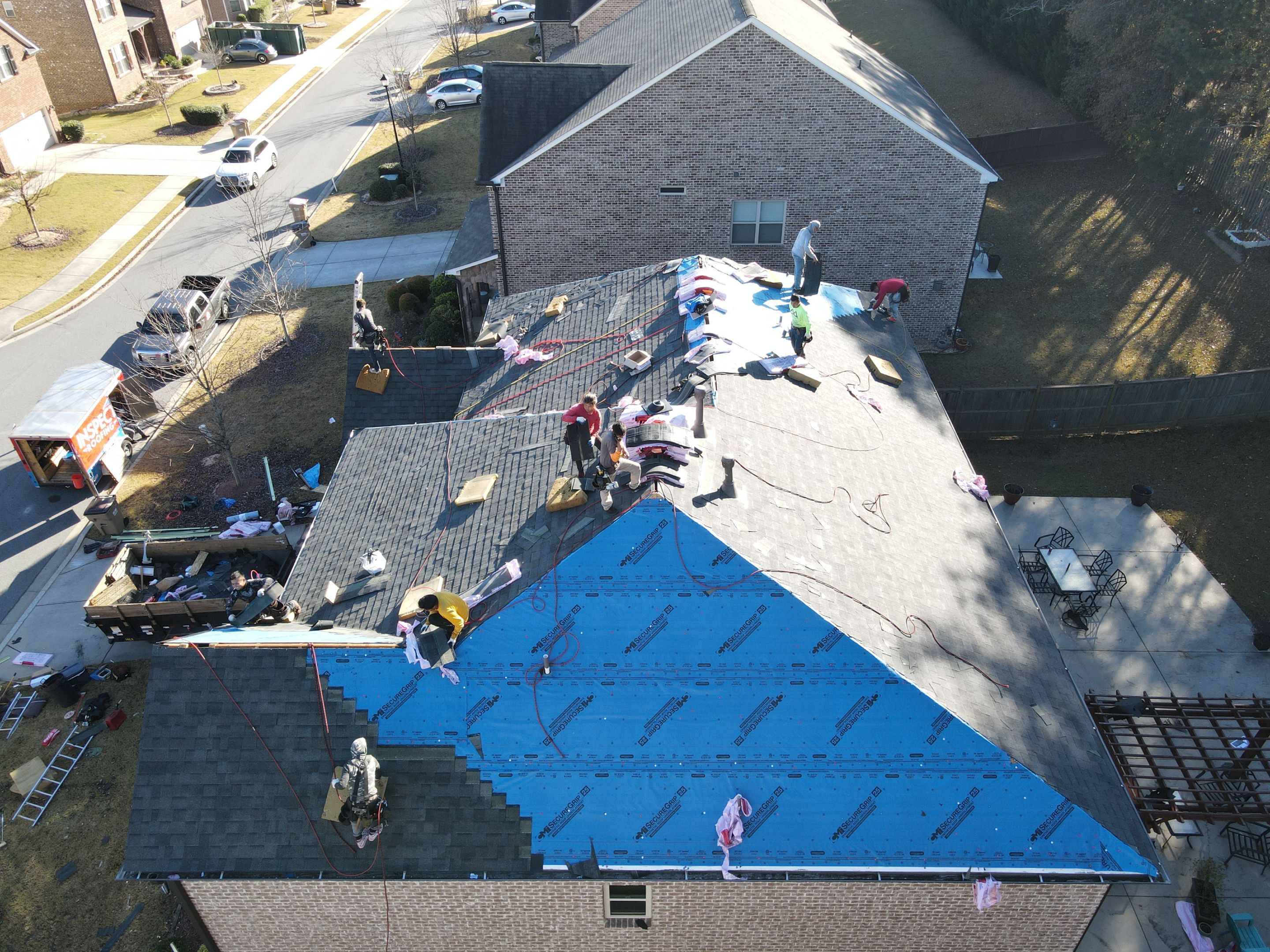 Residential Roofing Installation using Owens Corning by Inspector Roofing and Restoration