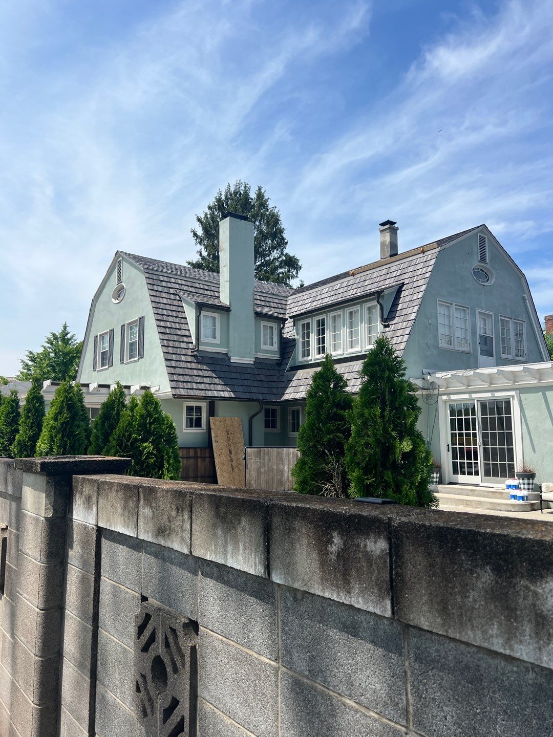 Slate removal/Cedar Shake replacement by Storm Contracting 
