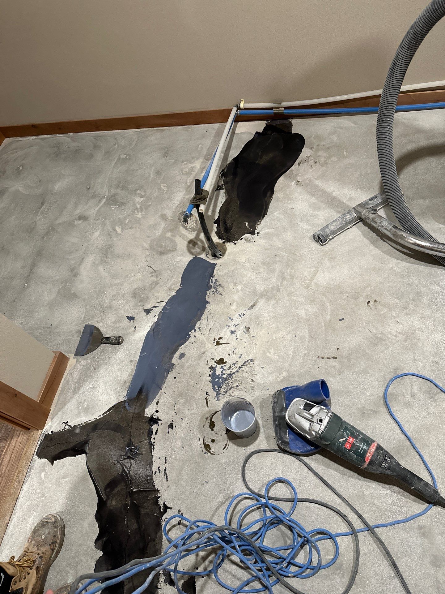Patio & Laundry Room Transformation using Trail Mix 1/8" Chip by Croc Coatings, LLC