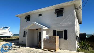 Decorative Bahama & Colonial Shutters in Signal Black 