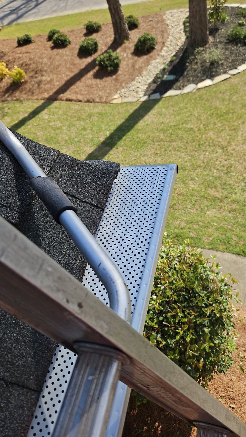 Roof Repair with PermaBoots, Gutter Installation, Cleaning, using 6" Seamless Gutters and Leaf Filter Guards by Indigo State Roofing