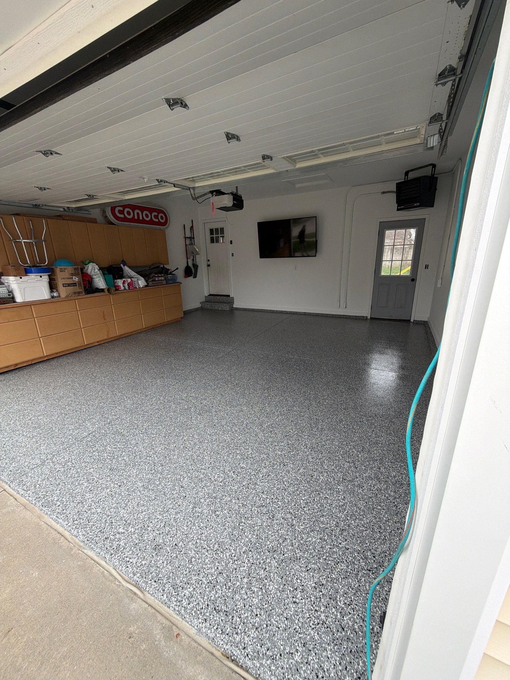 Indianola Garage Transformation by Revival Concrete Coatings