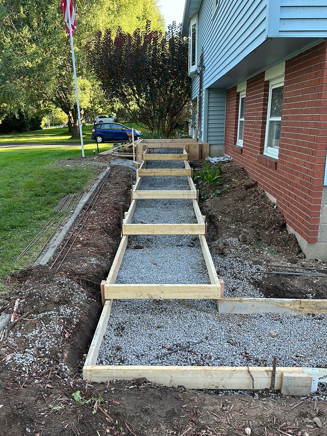 Steps with Broom Finish  by NG Masonry & Construction LLC
