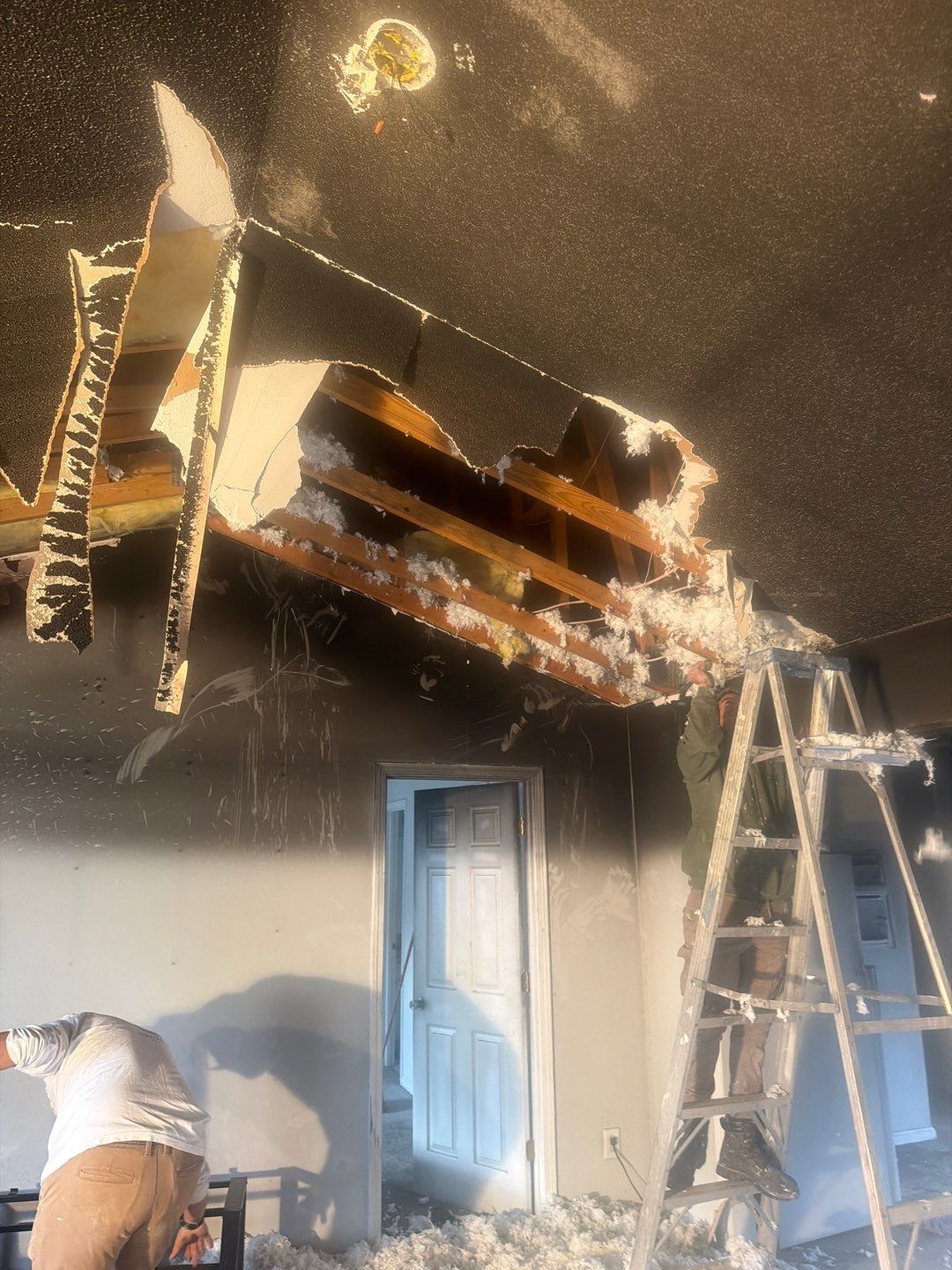 Interior repair by fire damage by Just Brilliant Restoration JBR