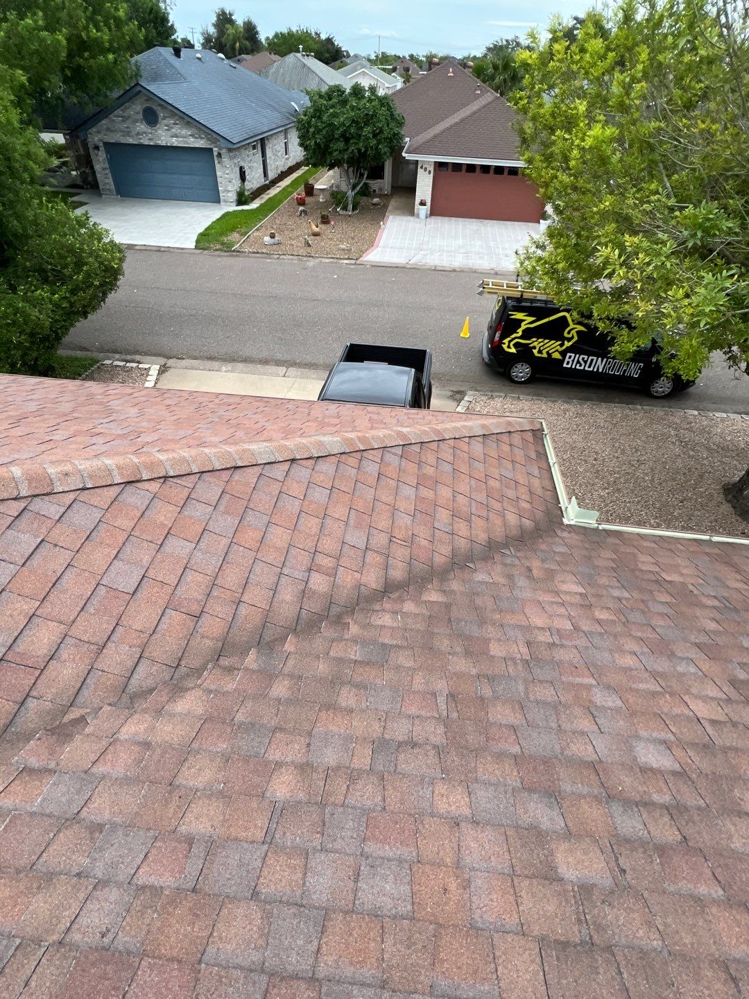 Mission Roof Project  by Bison Roofing  