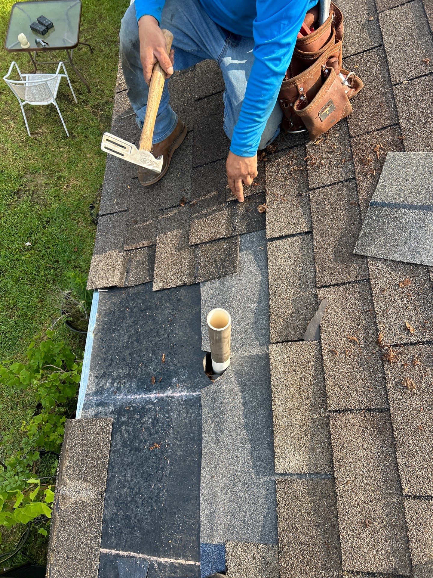 Hail Damage using Owen's Corning Duration (Lifetime) Shingles by Roof Repair Company