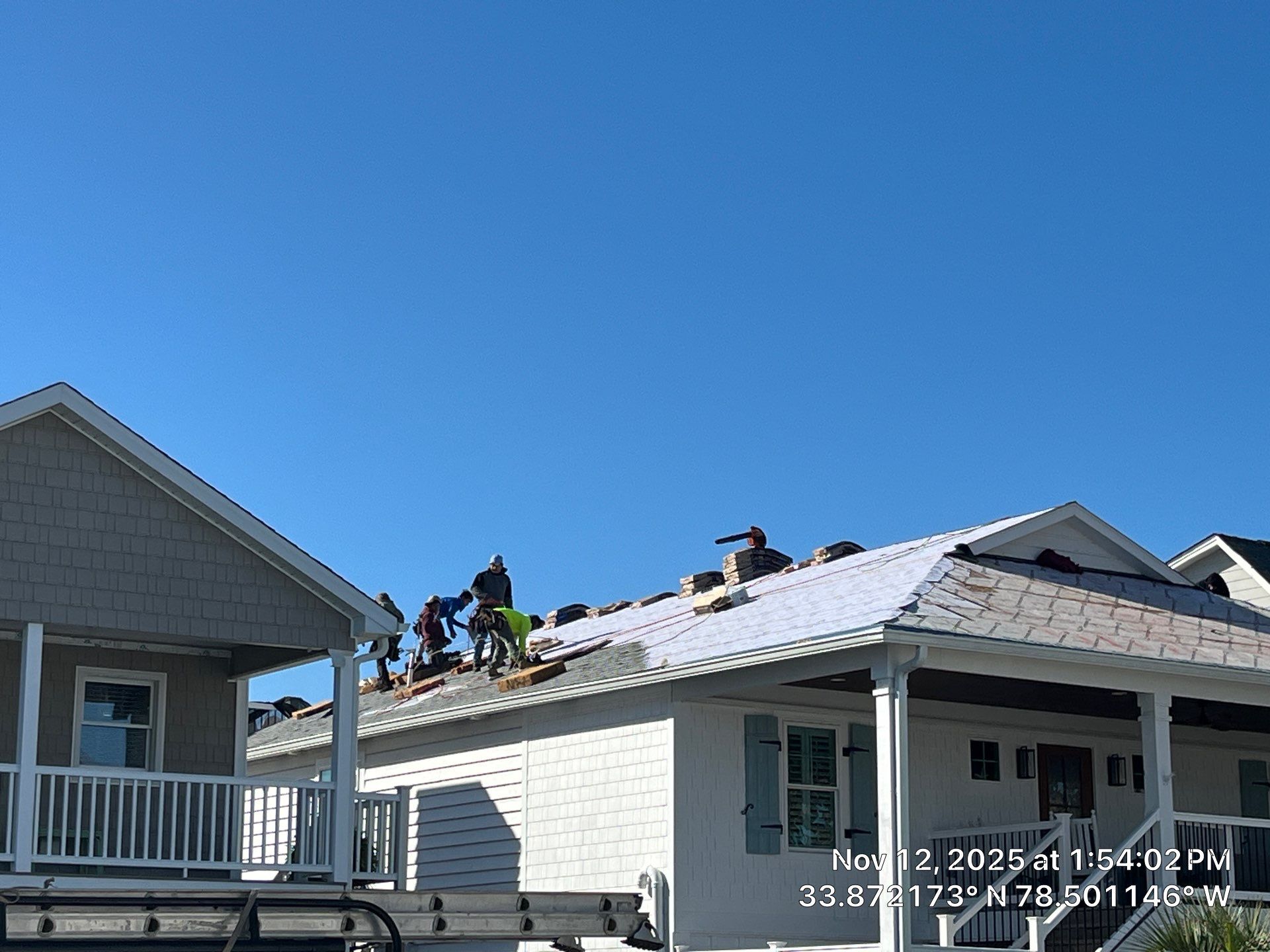Standing Seam Metal Roof & Silver Birch Shingle Upgrade in Sunset Beach, NC by RGR Construction and Roofing, LLC