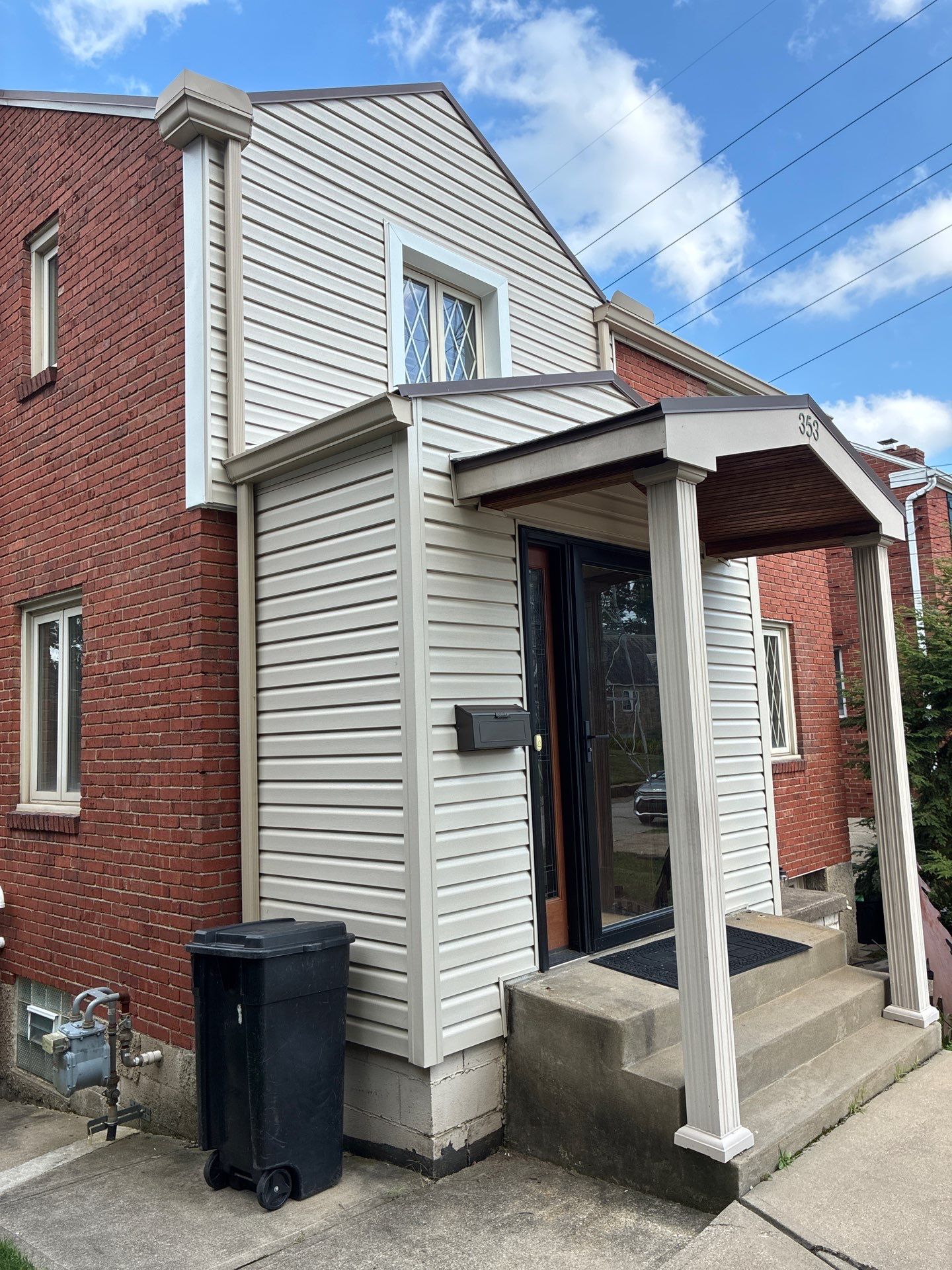 Full Vinyl Siding Renovation and Trim Installation in Mt Lebanon by Ideal Siding Pittsburgh