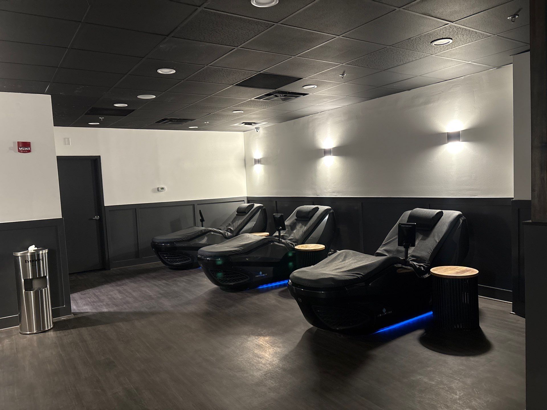 Northlake OLF - Recovery room renovation, flooring installation, front desk, accent wall by Nova HomeWorks 